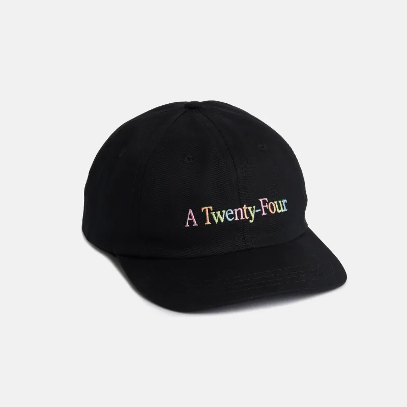 Black Rainbow 'A Twenty-Four' Hat sold by A24