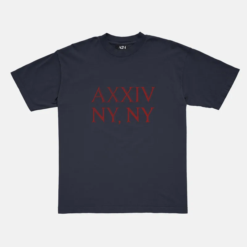 Roman Numerals Tee made by A24