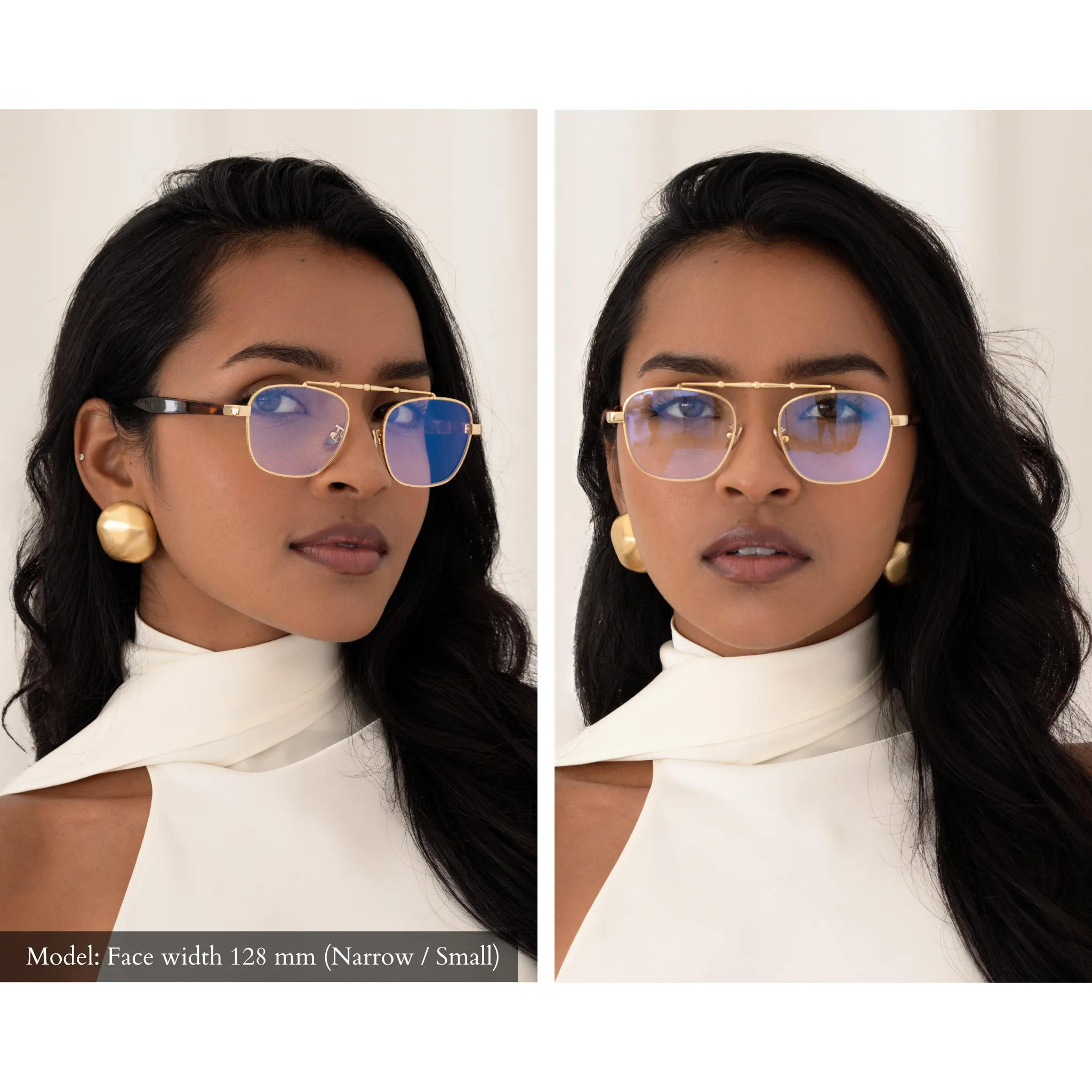 Balaustra Aviator Optical Frame in Gold + Tortoise sold by Memori Eyewear product image thumbnail 2