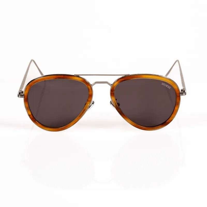 Aviator Sunglasses - Gunmetal made by Memori Eyewear