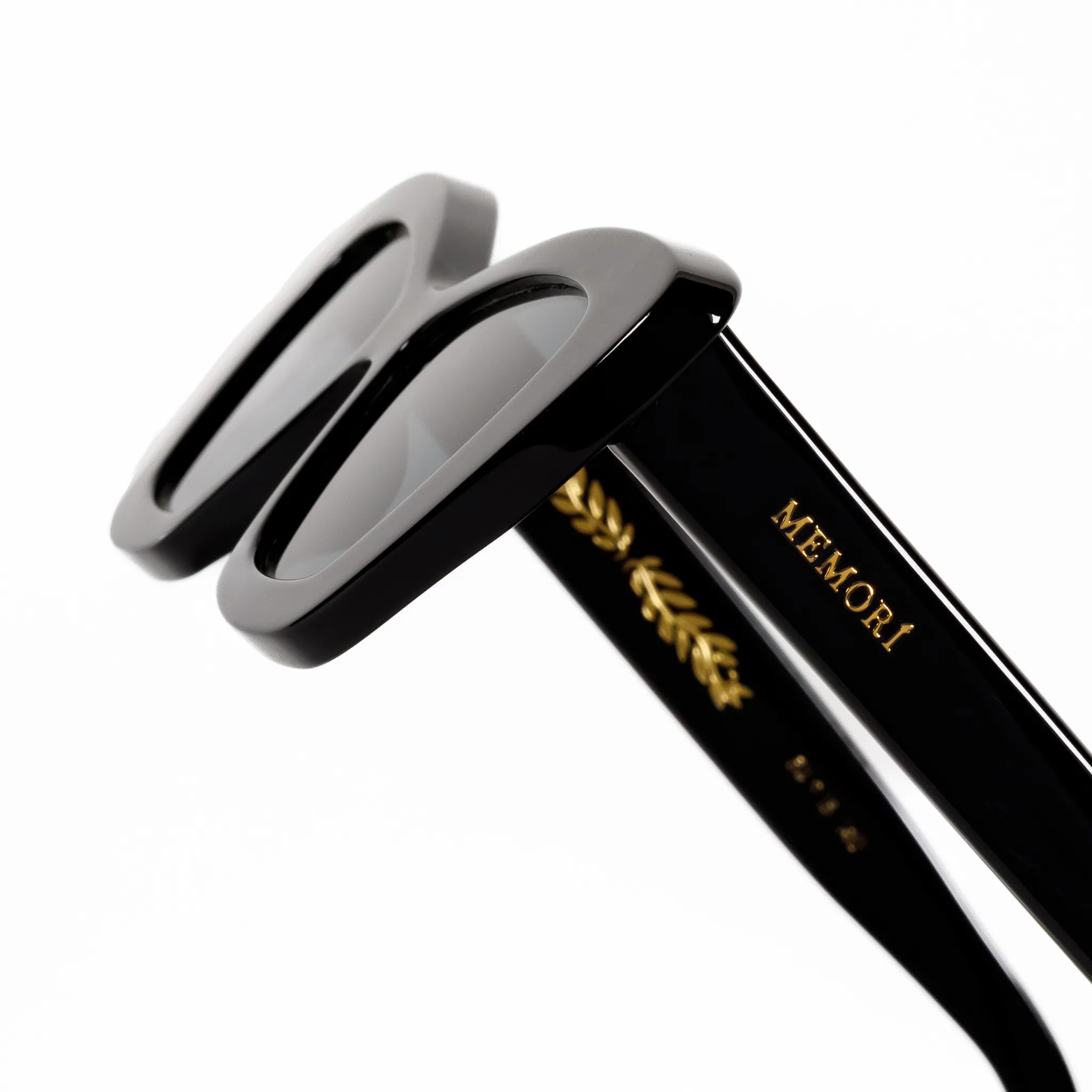 Cat-Eye Sunglasses in Black, Black Lenses sold by Memori Eyewear product image thumbnail 4