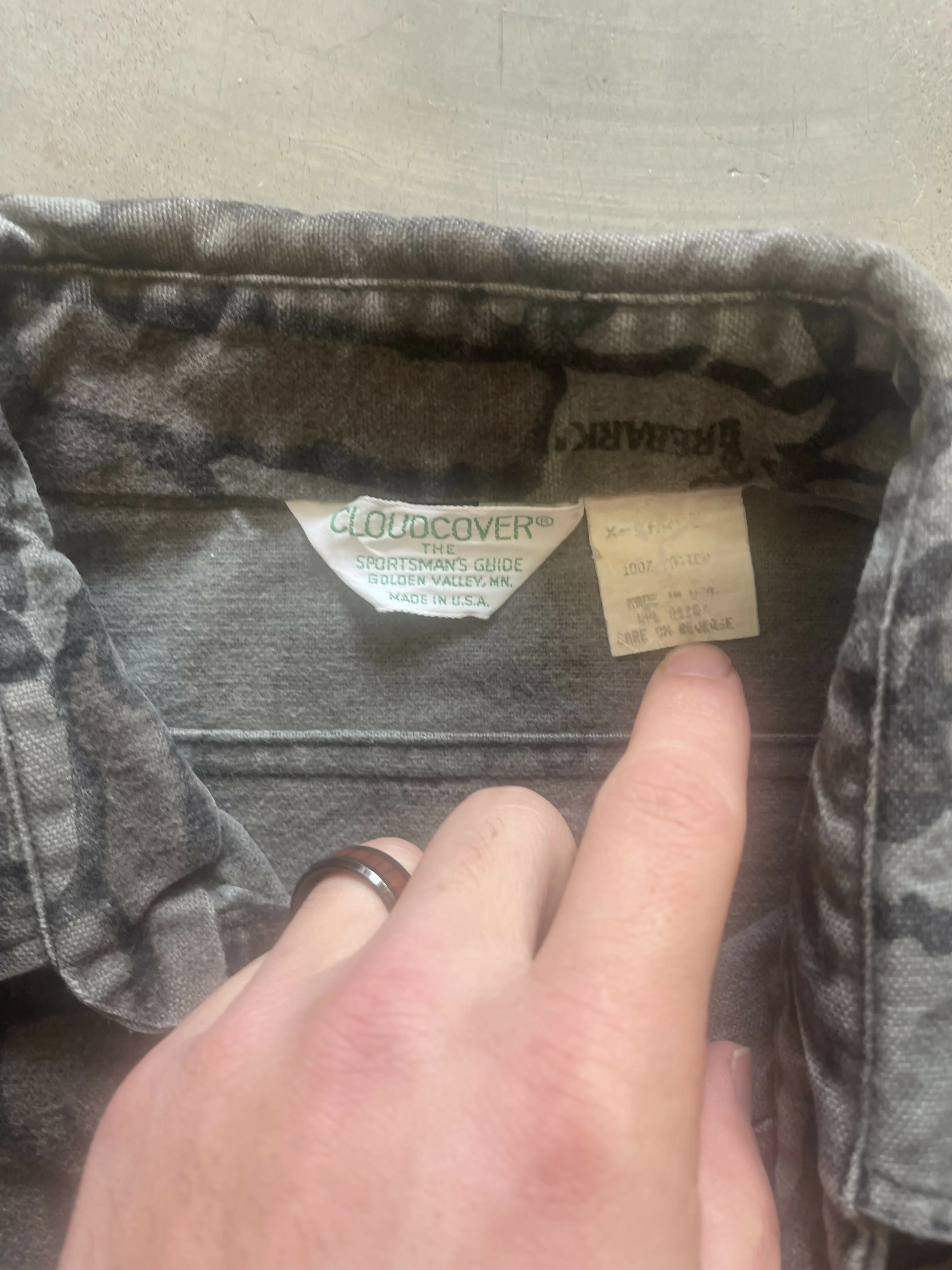 Vintage Trebark Camo Chamois Shirt (L) sold by Trebark product image thumbnail 3