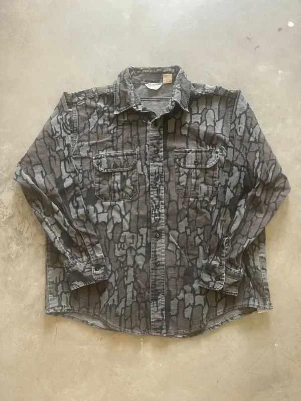 Vintage Trebark Camo Chamois Shirt (L) made by Trebark