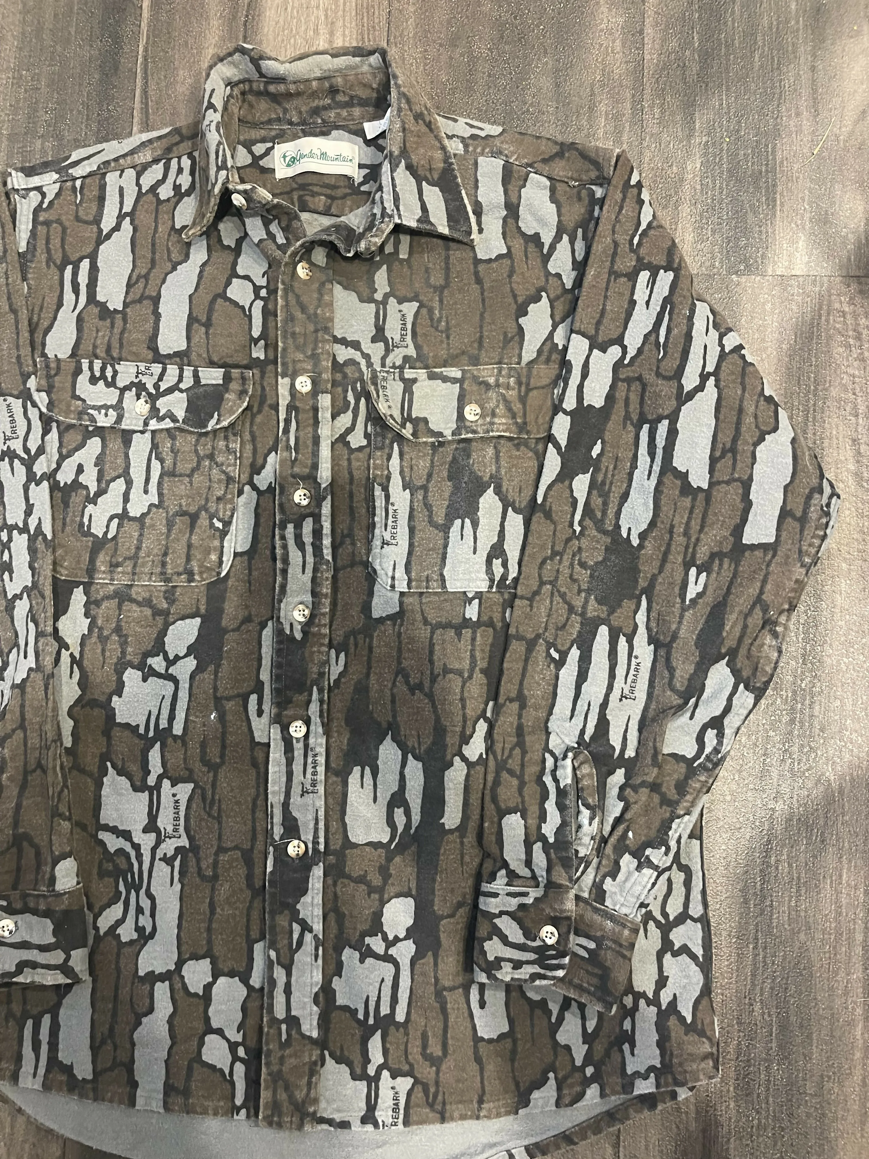 Vintage Trebark Camo Chamois Shirt (L) sold by Trebark product image thumbnail 2