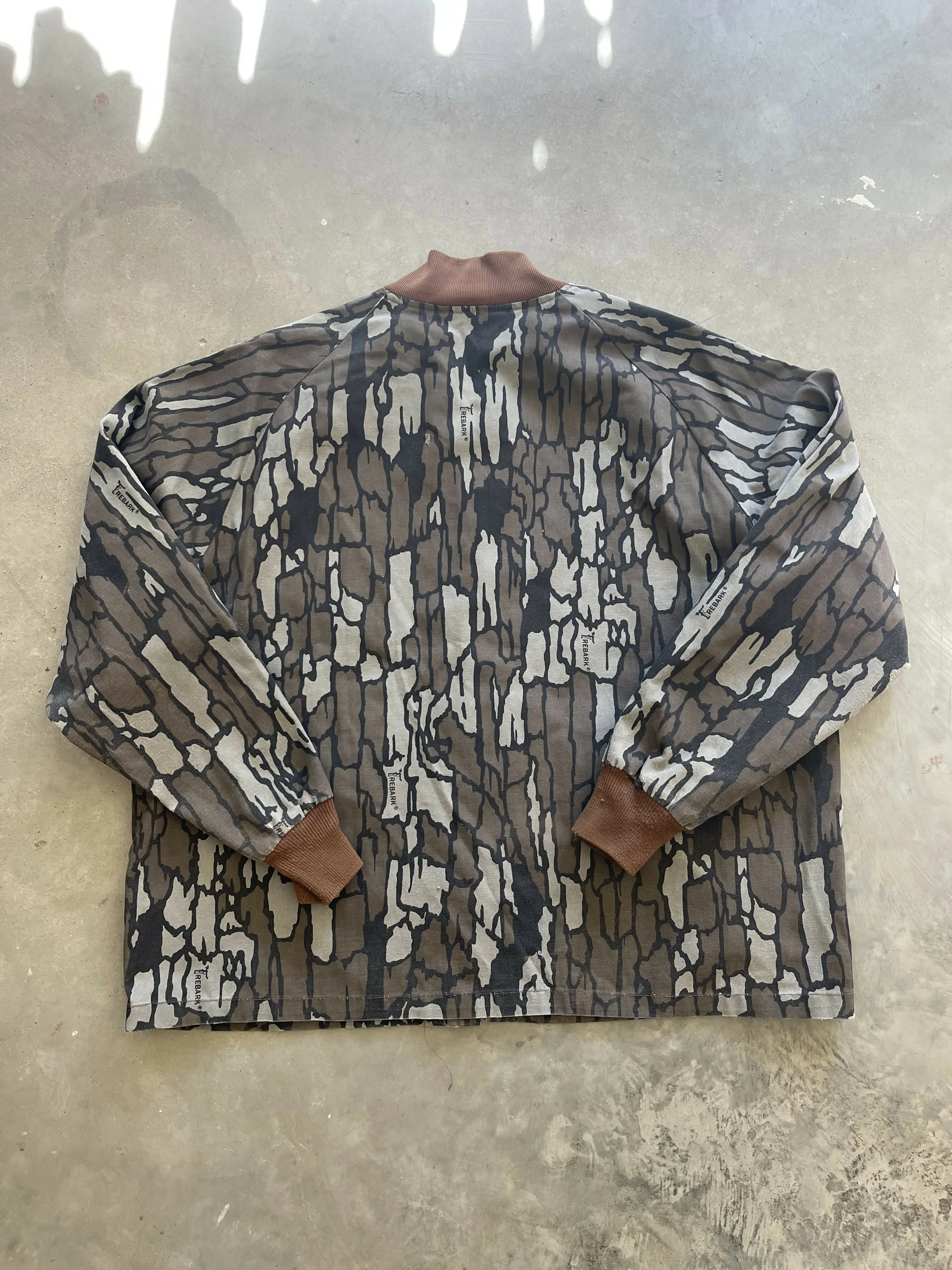 Vintage Trebark Camo Bomber Jacket (XL) sold by Trebark product image thumbnail 4