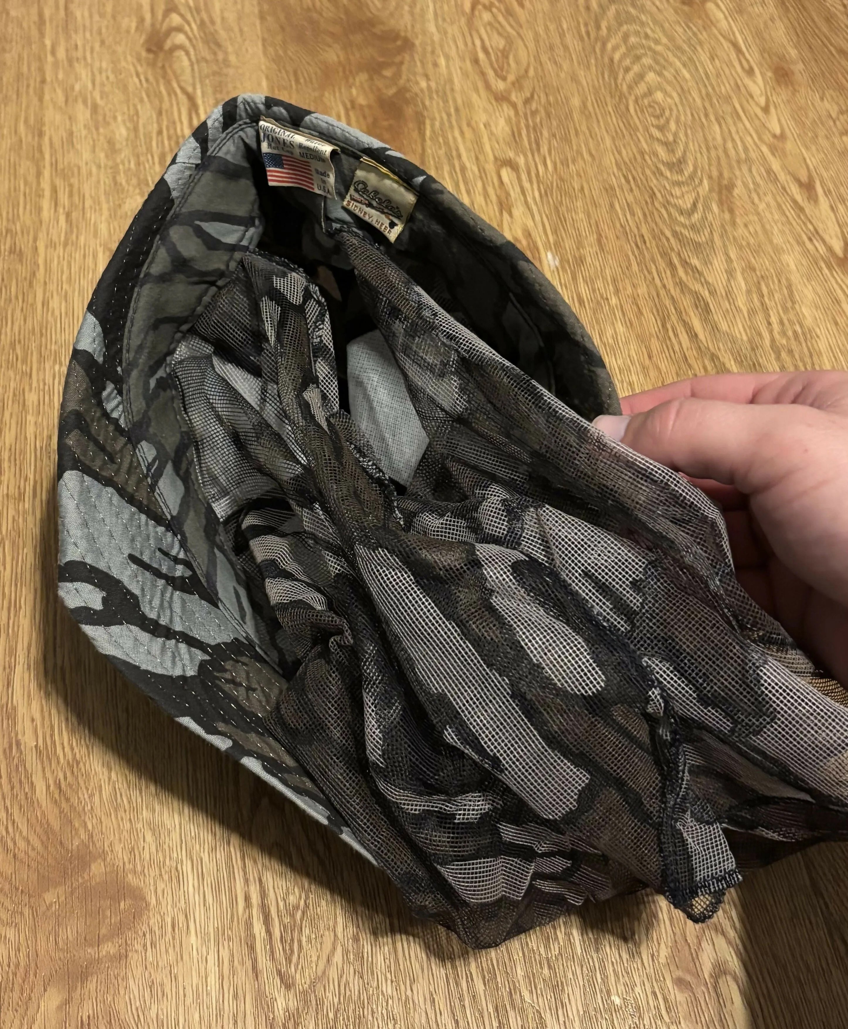 Vintage Original Jones Hat Cabelas Trebark w/ Face Mask MEDIUM sold by Trebark product image thumbnail 3