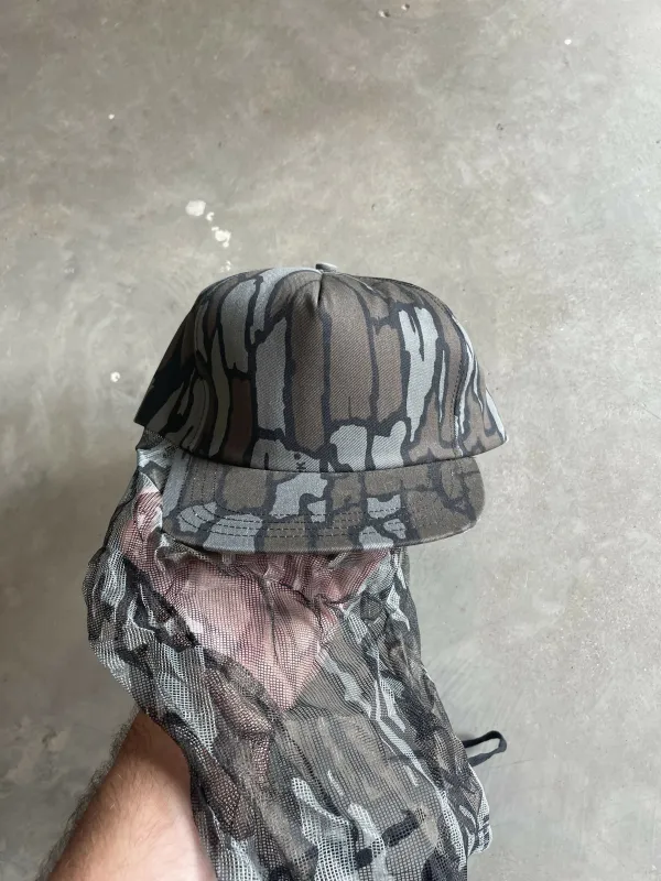 Vintage Trebark Camo Hat With Mask made by Trebark