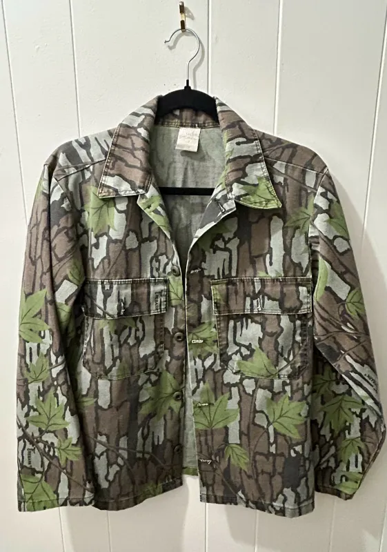 Vintage TreBark Greenleaf Lightweight Jacket S made by Maison Margiela