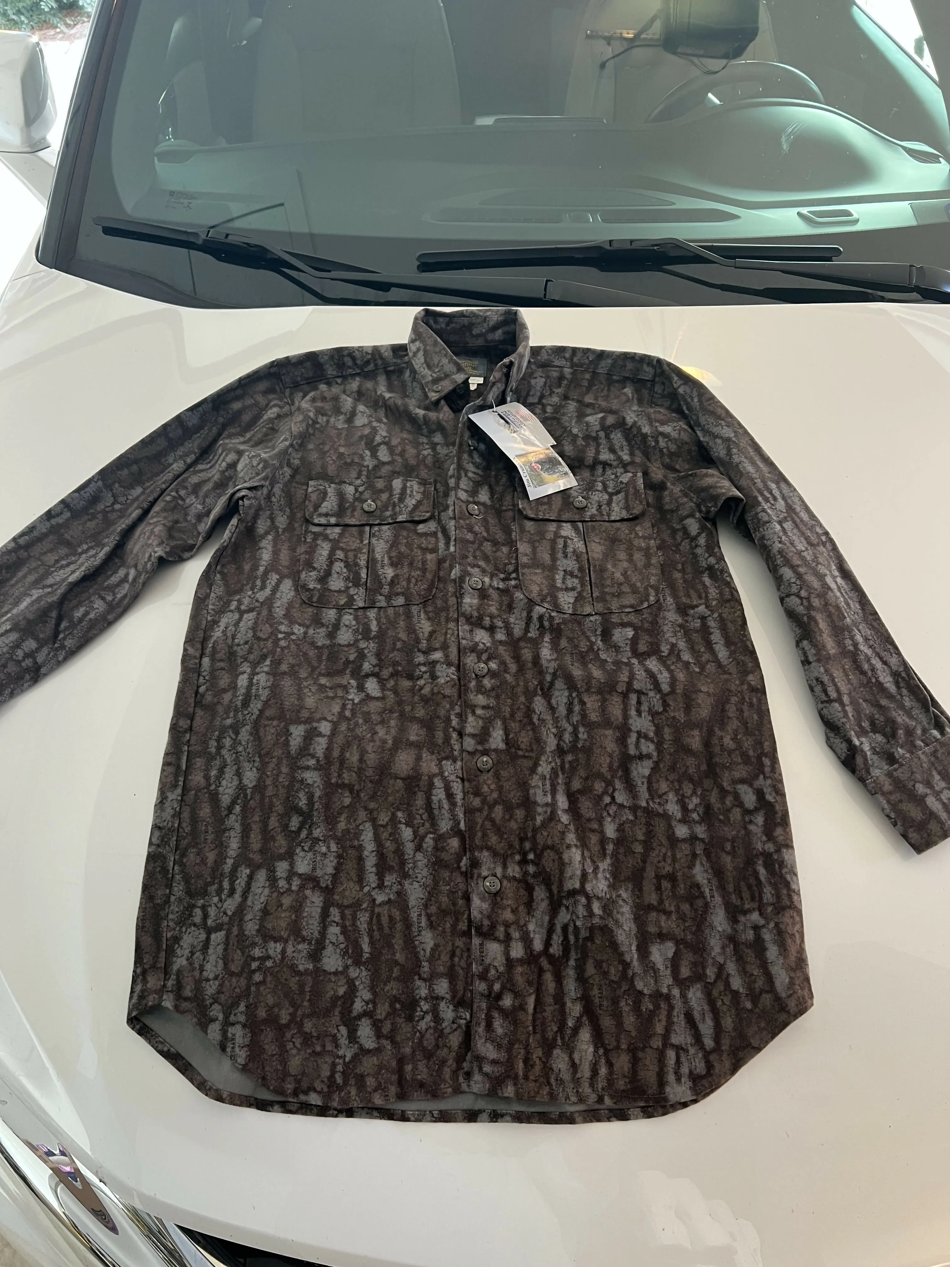 Jim Crumpey’s Outfitter Tuff Trebark Shirt sold by Trebark