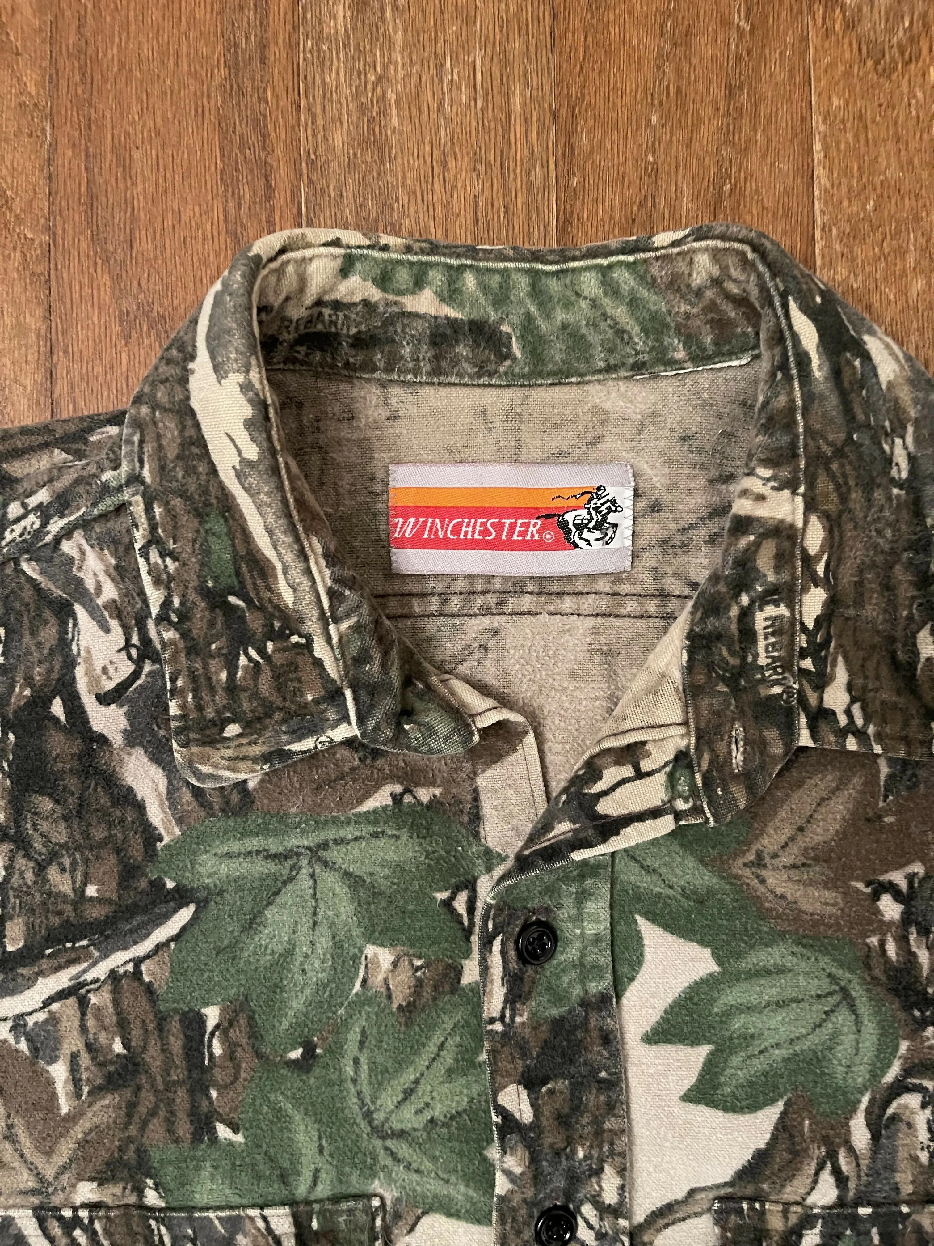 Vintage Winchester Trebark Camo Chamois Shirt (XL) sold by Trebark product image thumbnail 3