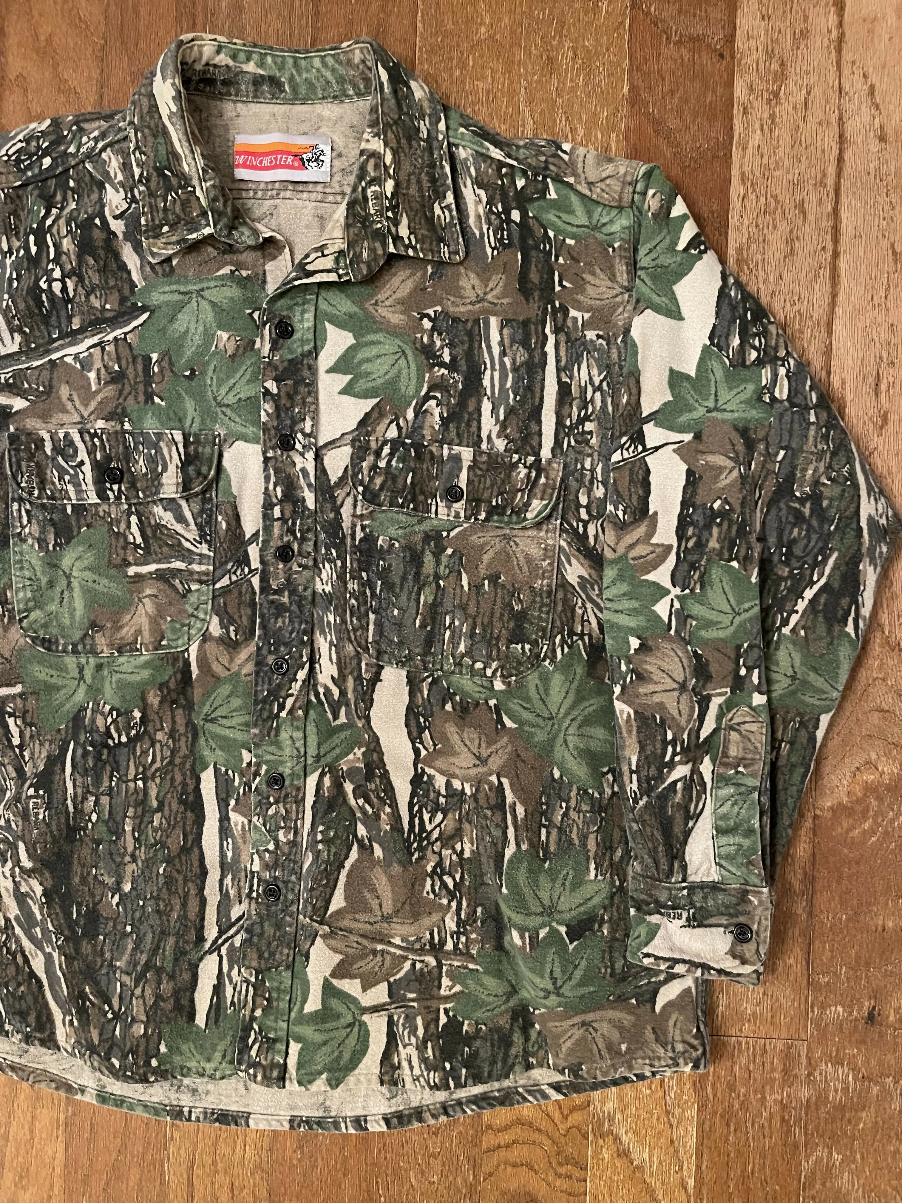 Vintage Winchester Trebark Camo Chamois Shirt (XL) sold by Trebark product image thumbnail 2