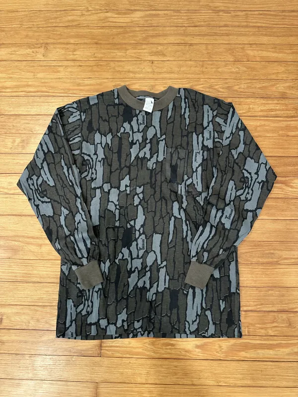 Vintage Trebark Camo Long Sleeve Shirt (S) made by Trebark