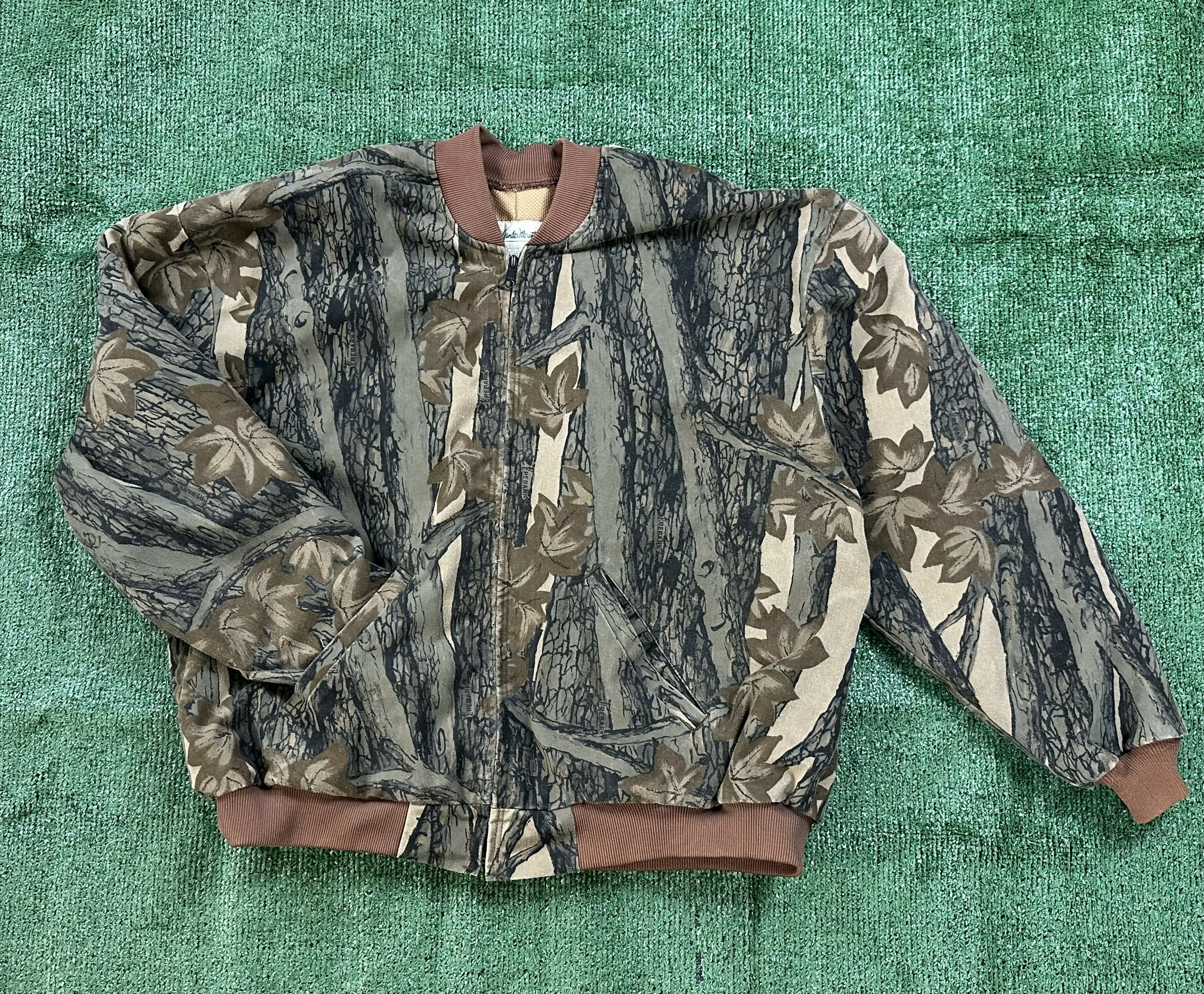 Vintage Gander Mountain Trebark Camo XXL TALL Bomber Jacket sold by Trebark