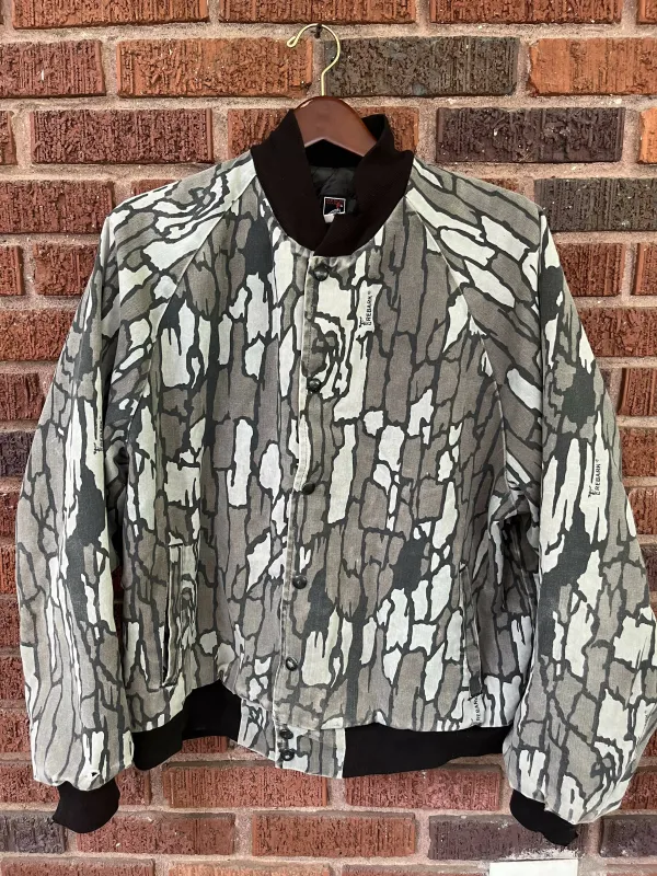 Vintage Red Head Trebark Lightly Quilted Jacket Size XL made by Trebark