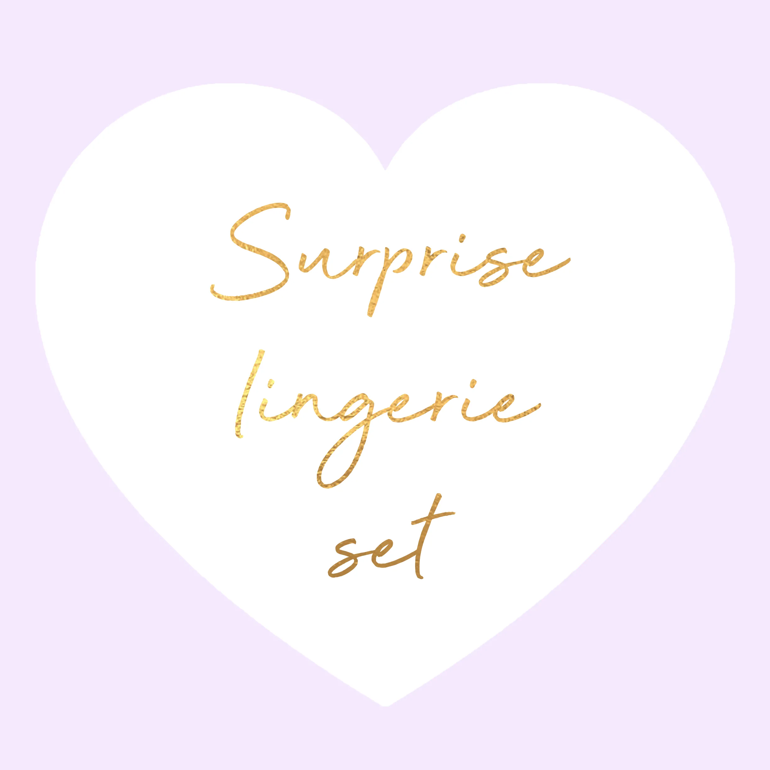 Surprise Lingerie Set sold by Sew Unique