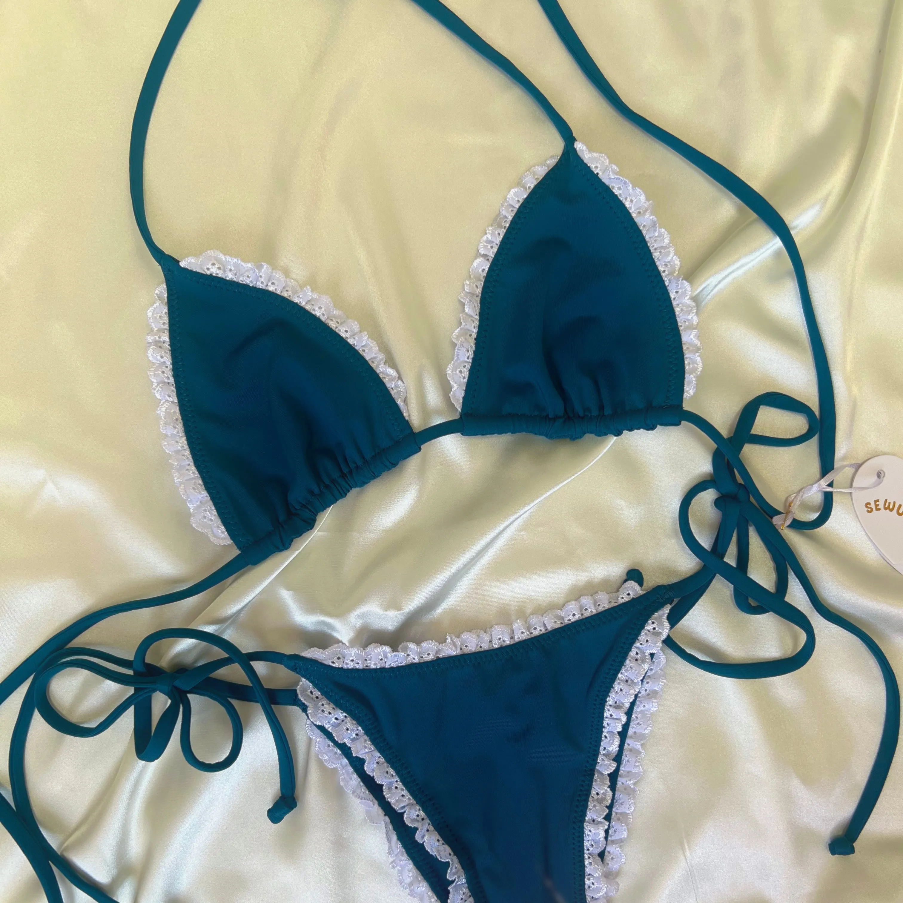 For The Frill Bikini Set sold by Sew Unique