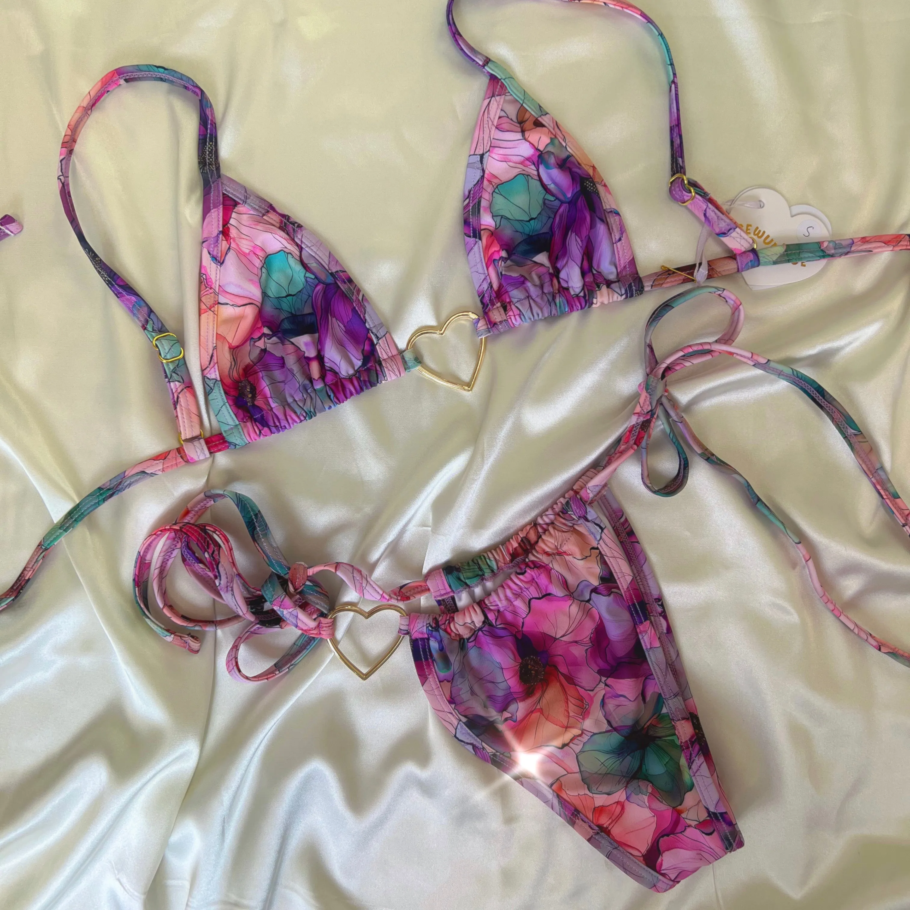 Blessed With Love Bikini Top sold by Sew Unique