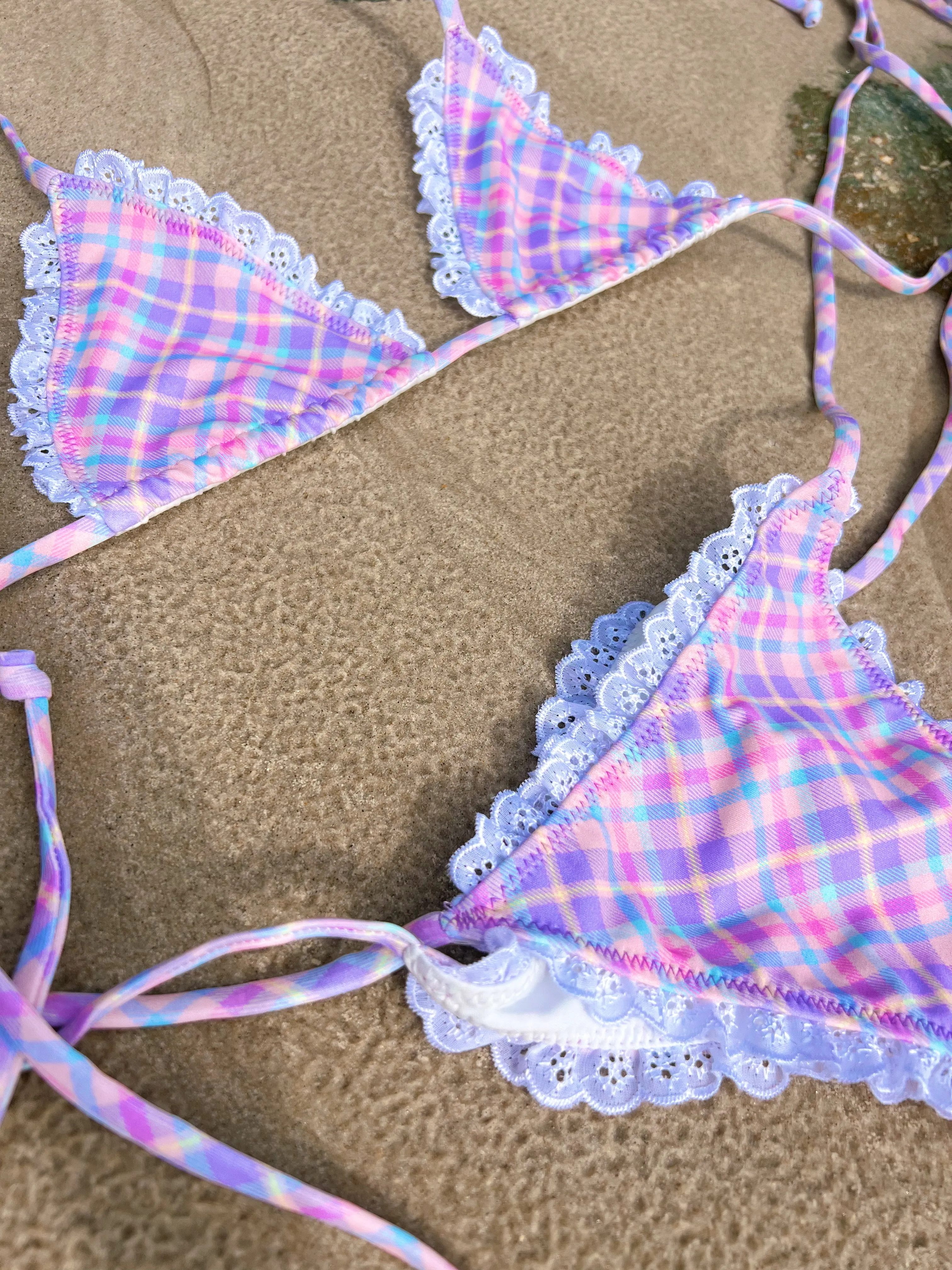 Gingham Dream Bikini Top sold by Sew Unique product image thumbnail 3