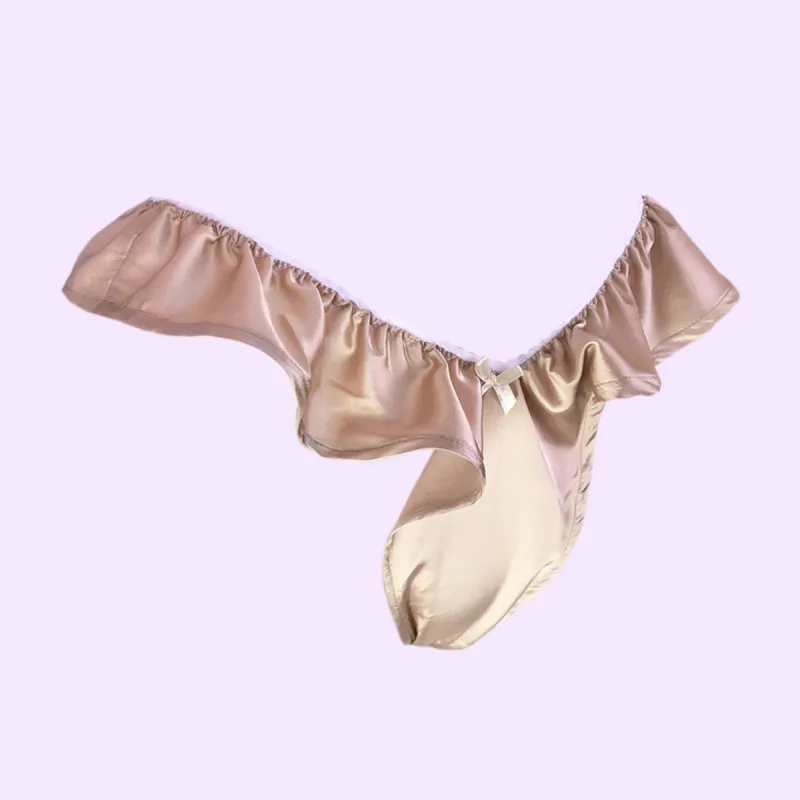 French Kiss Silk Underwear - Champagne sold by Sew Unique