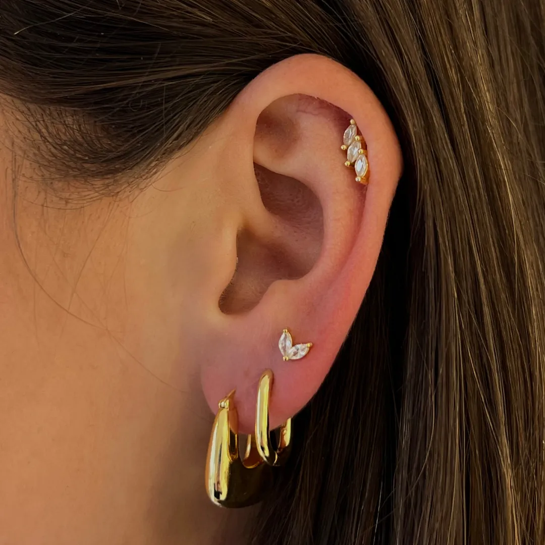 Boxy Earrings sold by Evry Jewels product image thumbnail 2