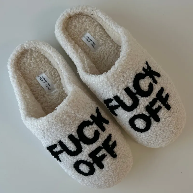 Leave Me Alone Slippers sold by Evry Jewels
