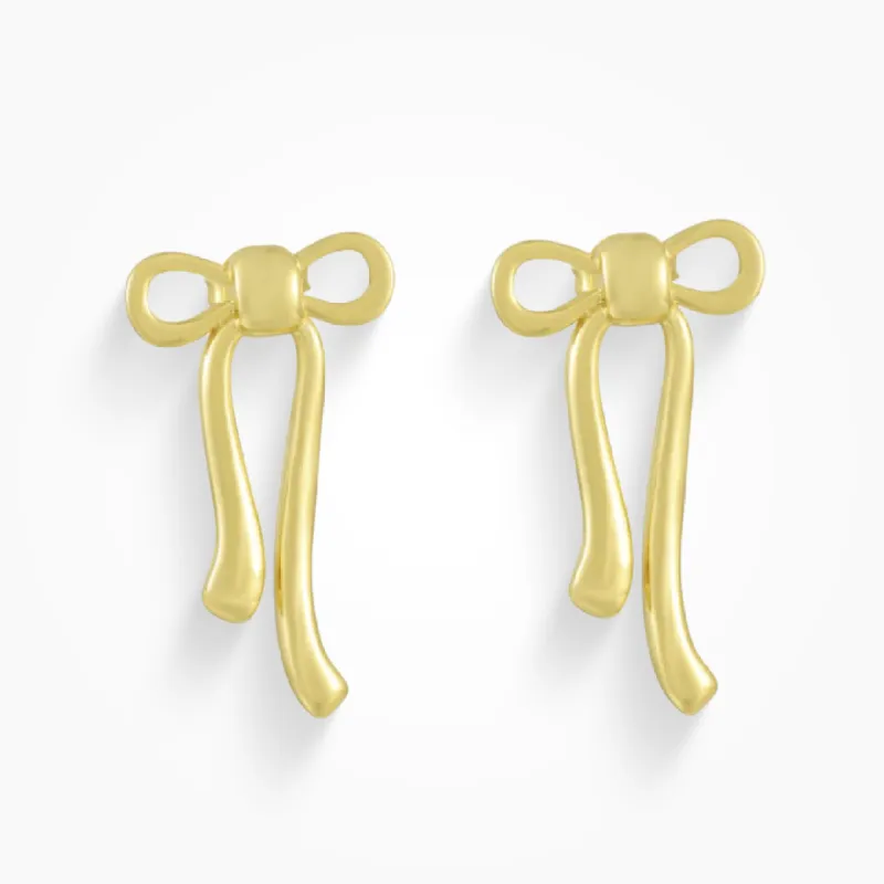 Ribbon Earrings sold by Evry Jewels
