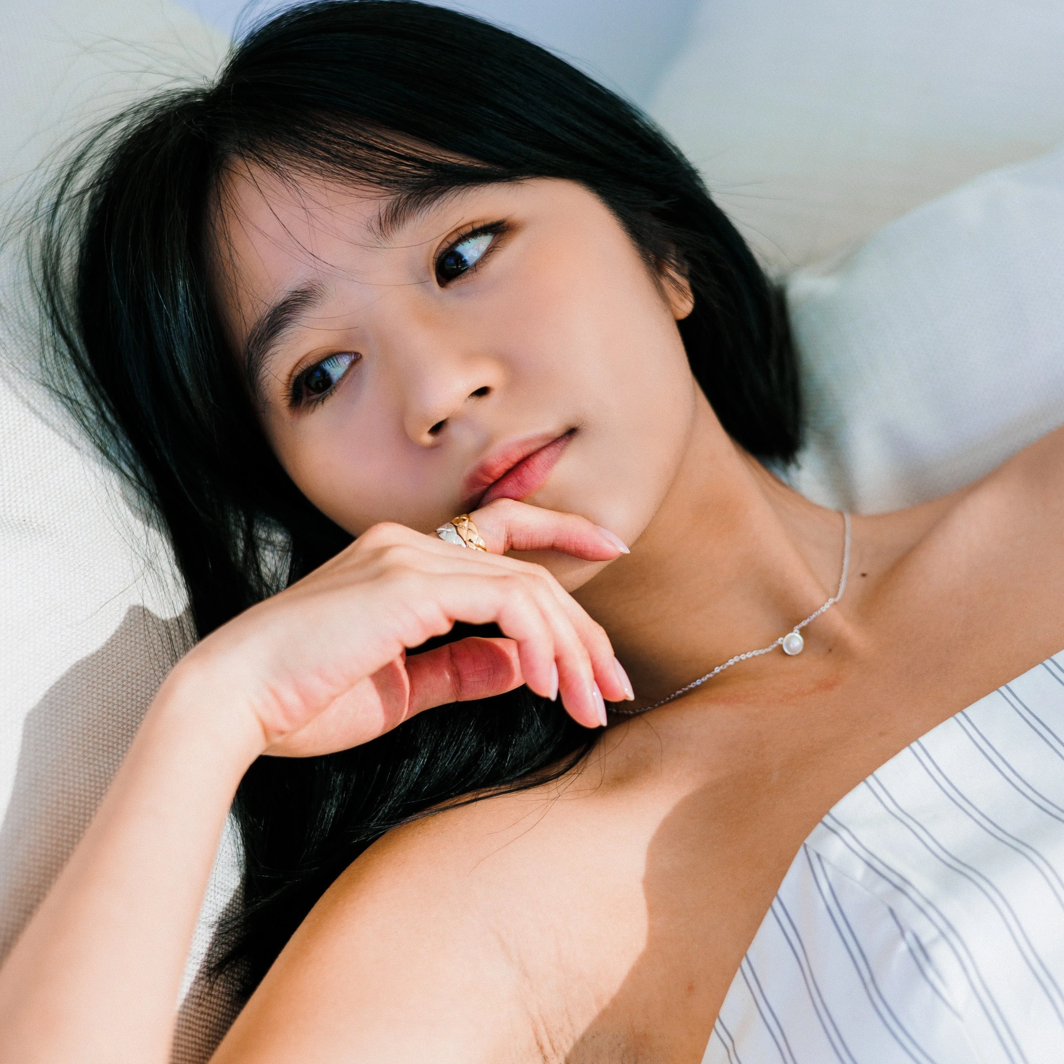 Lucky Pearl Necklace sold by Evry Jewels product image thumbnail 5