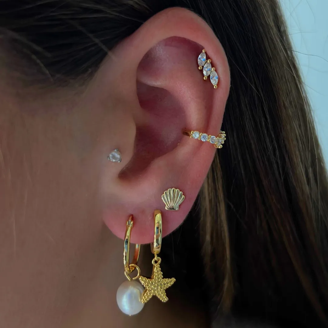 Starfish Earrings sold by Evry Jewels product image thumbnail 2