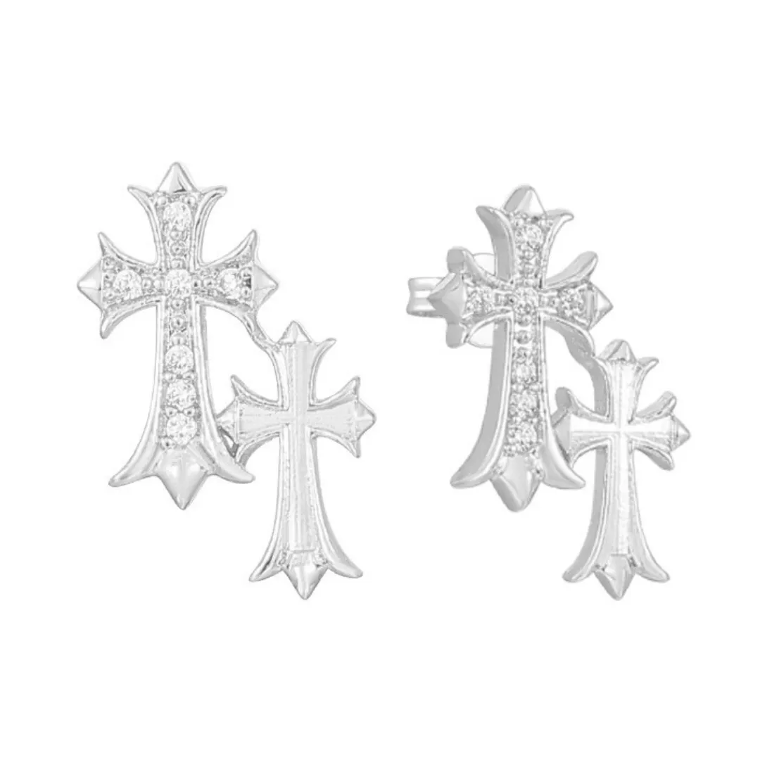 Double Cross Me Studs sold by Evry Jewels product image thumbnail 3