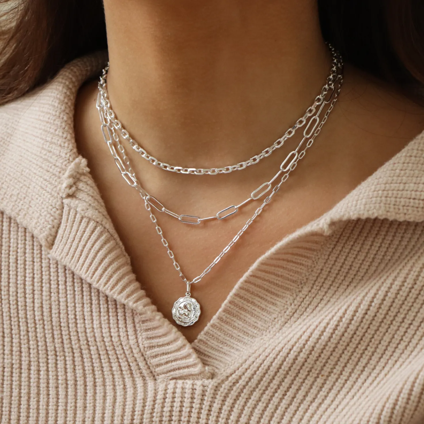 Link Up Necklace sold by Evry Jewels product image thumbnail 4