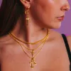 Double Cross Me Necklace sold by Evry Jewels