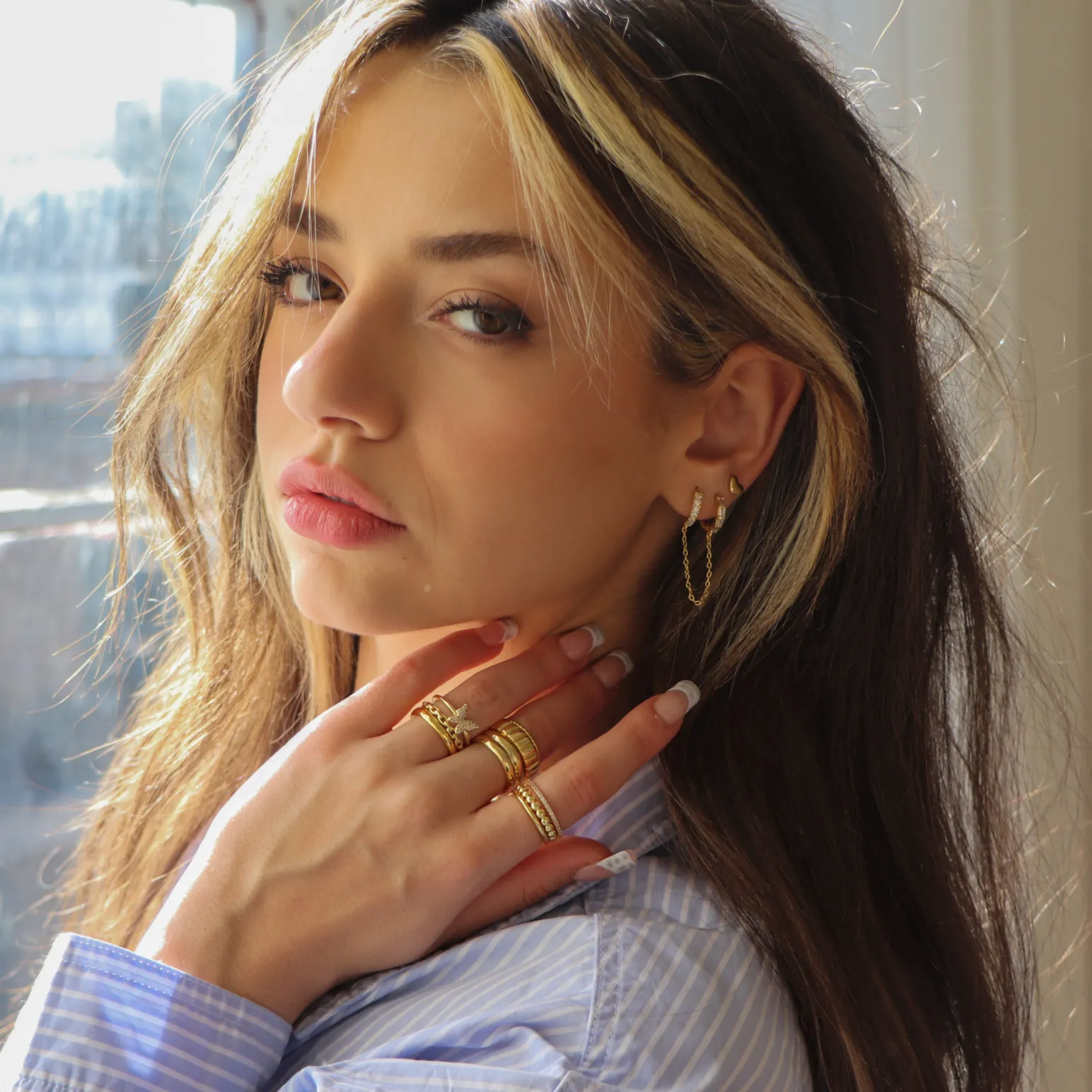 Double Trouble Earrings sold by Evry Jewels product image thumbnail 5