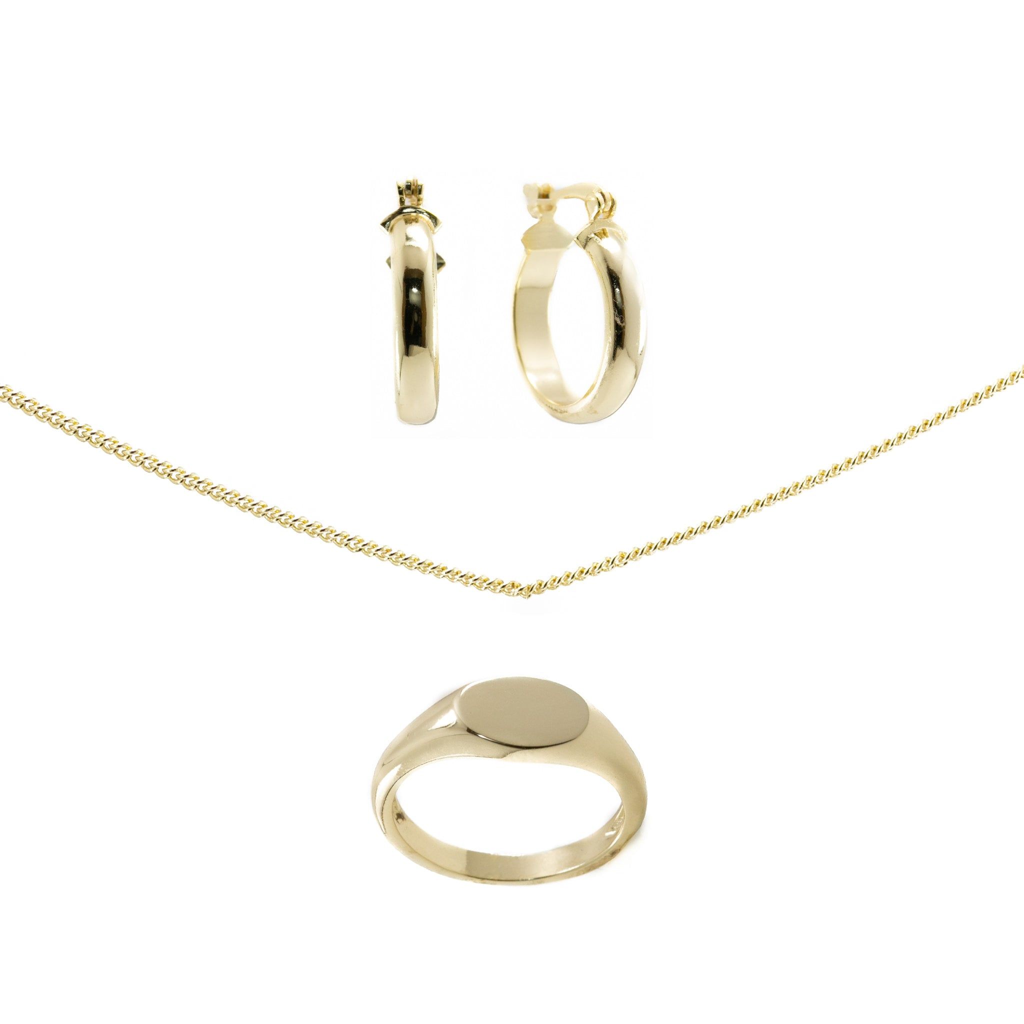 Basic B Set (gold) sold by Evry Jewels