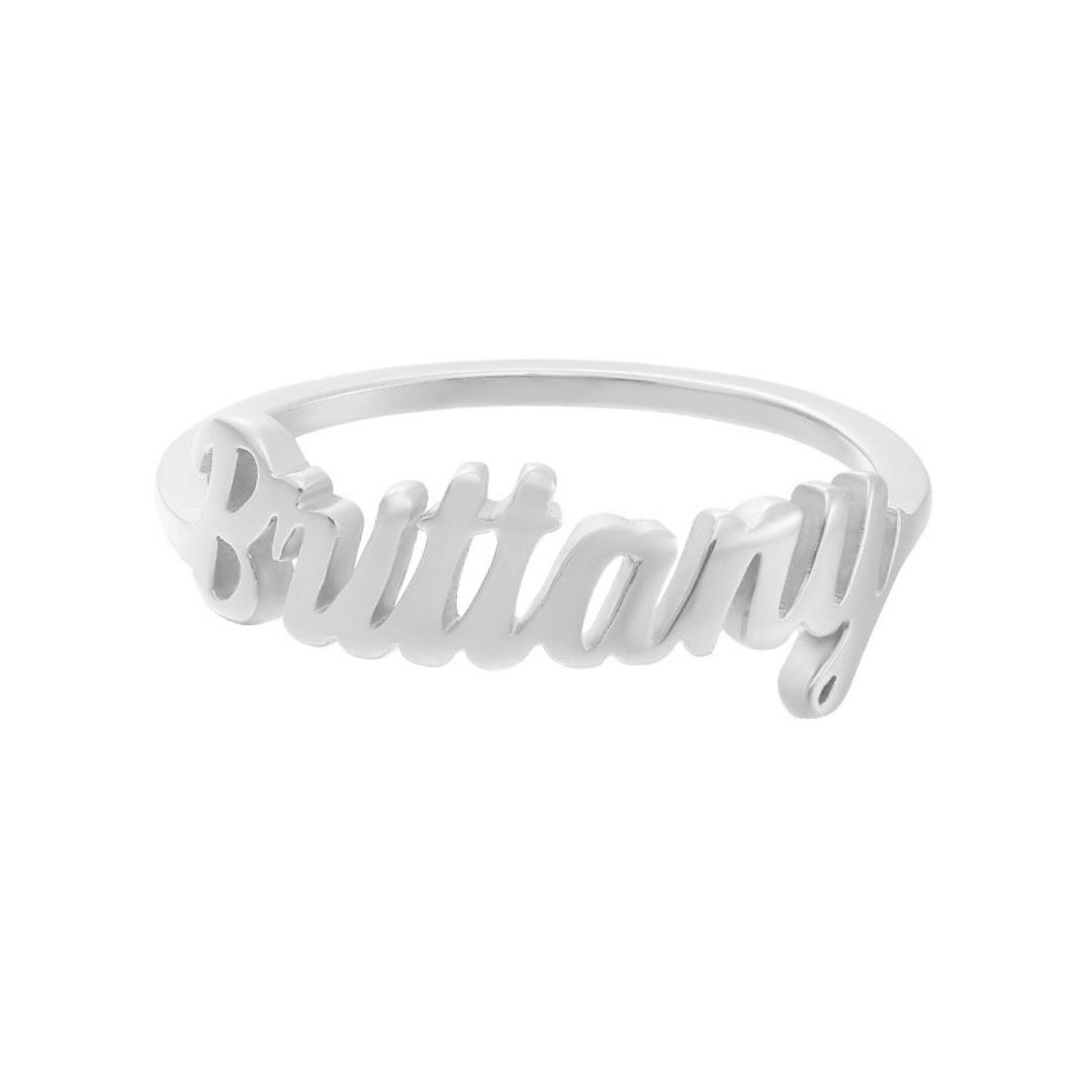 Custom/Personalized Nameplate Ring sold by Evry Jewels product image thumbnail 10