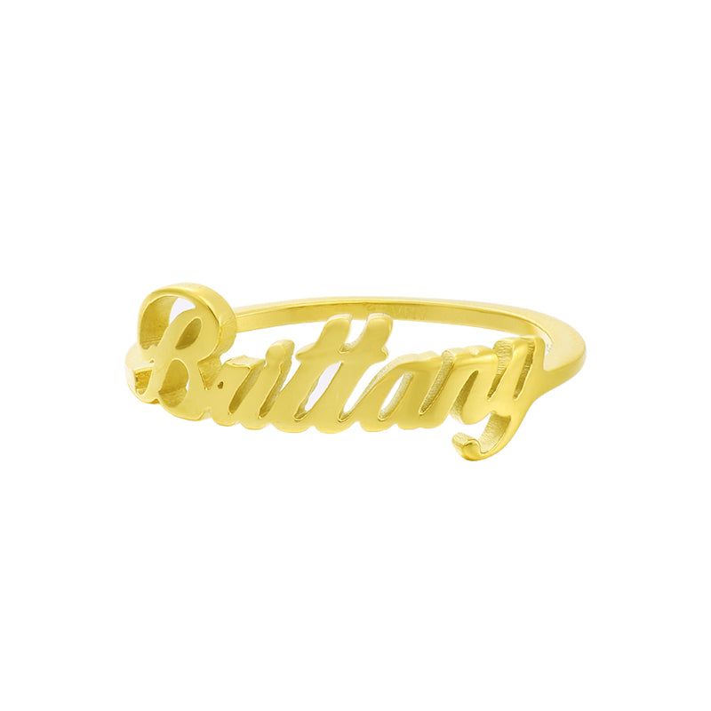 Custom/Personalized Nameplate Ring sold by Evry Jewels product image thumbnail 9