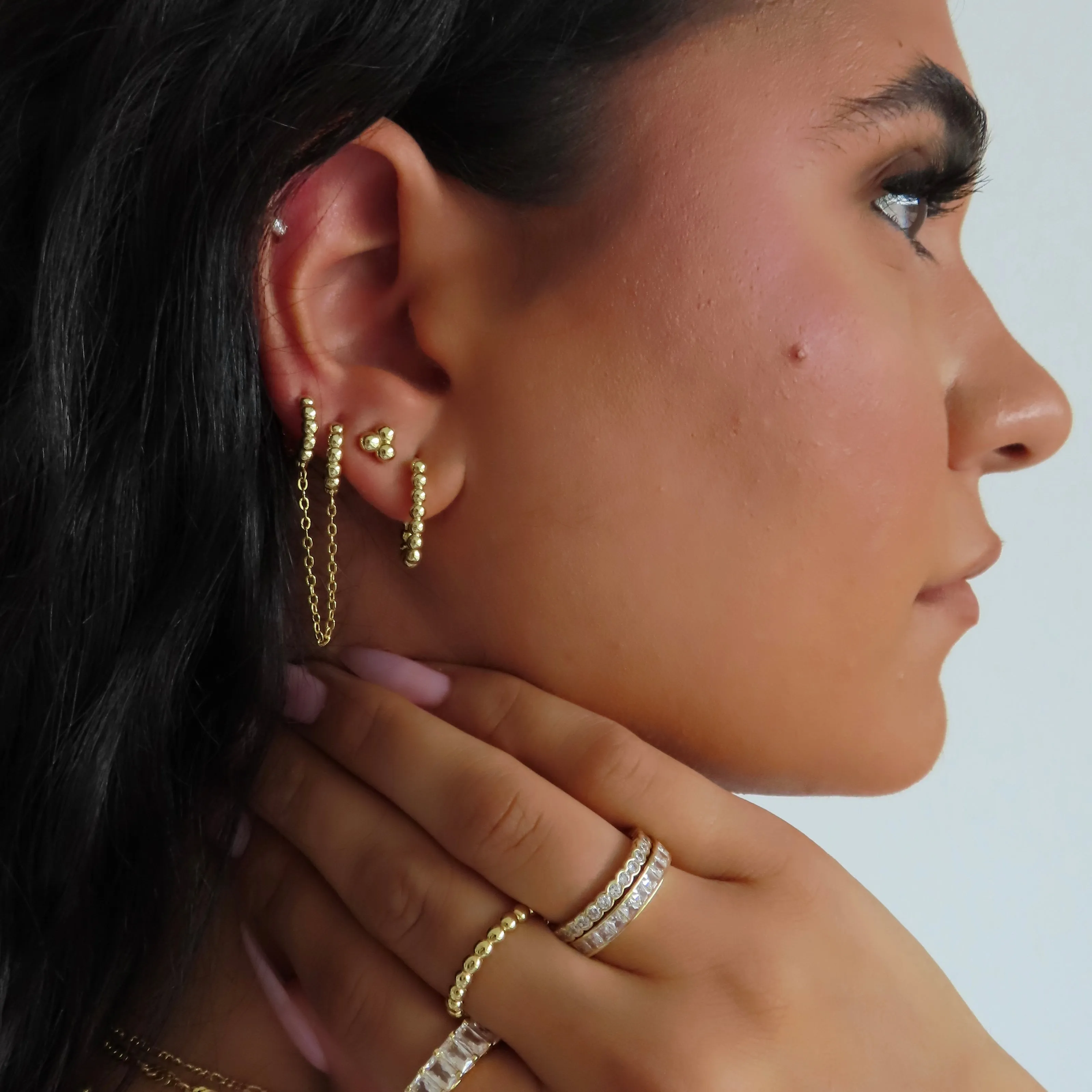 Double Bubble Earrings sold by Evry Jewels product image thumbnail 2