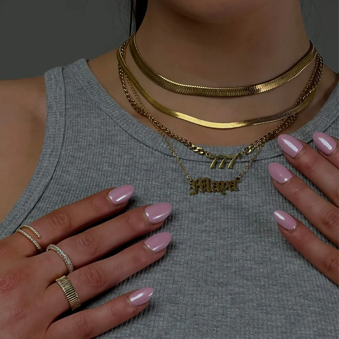 Angel Number Necklace sold by Evry Jewels product image thumbnail 4