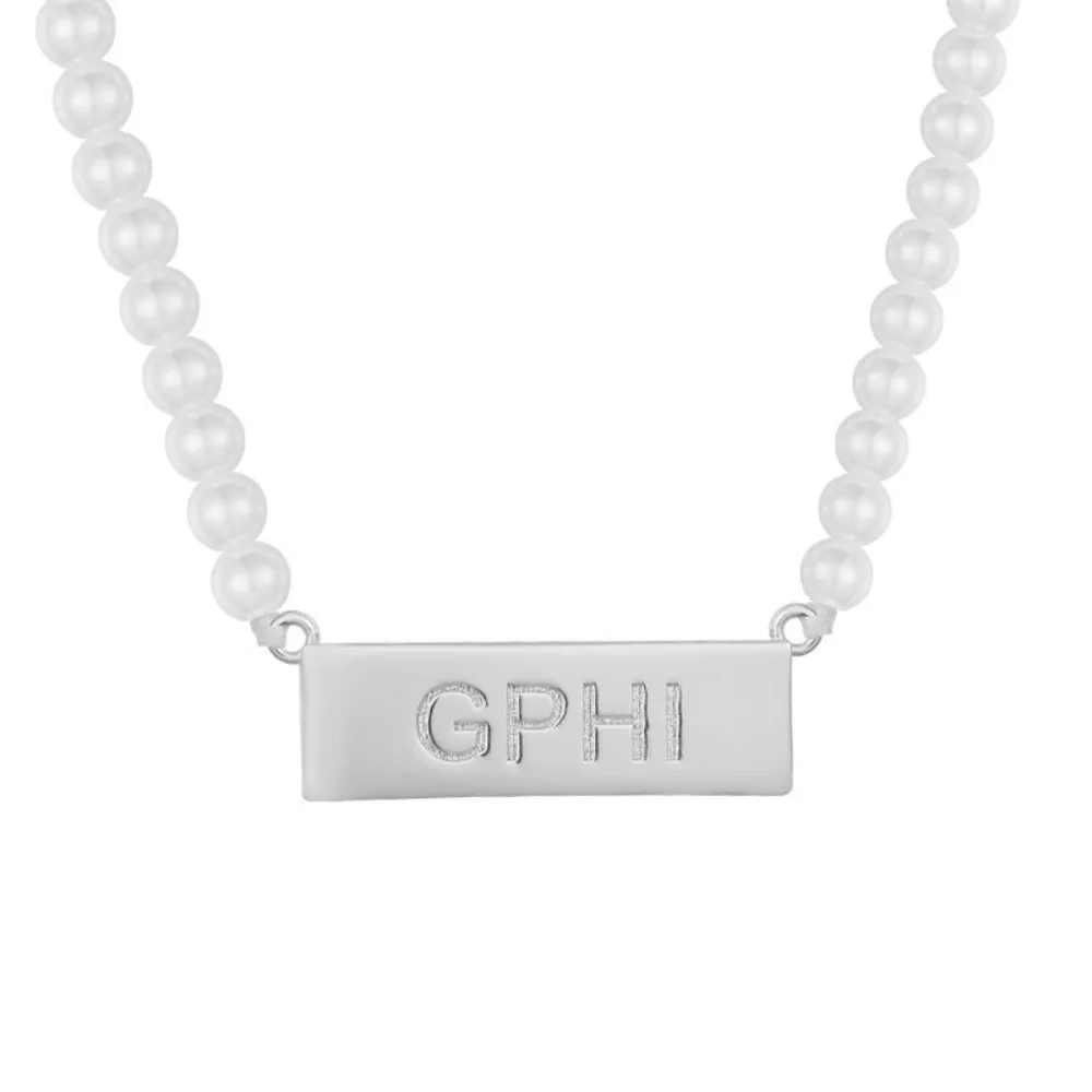 Sorority Custom/Personalized Pearl Necklace sold by Evry Jewels product image thumbnail 3