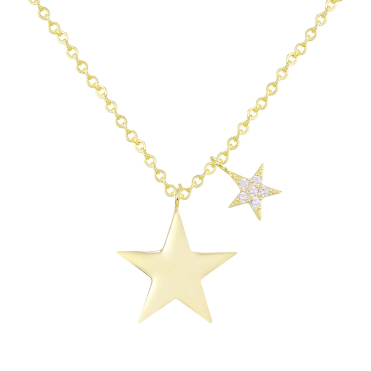 Twin Star Necklace sold by Evry Jewels