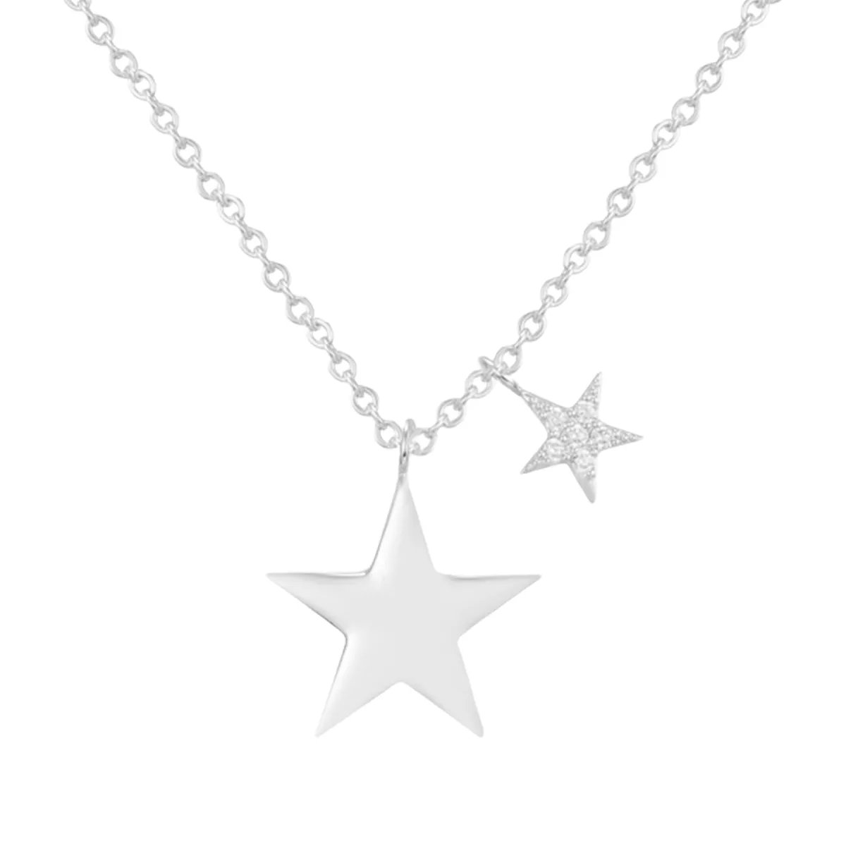 Twin Star Necklace sold by Evry Jewels product image thumbnail 2