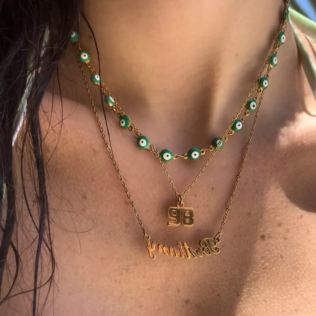 Custom/Personalized Number Pendant Necklace sold by Evry Jewels product image thumbnail 2