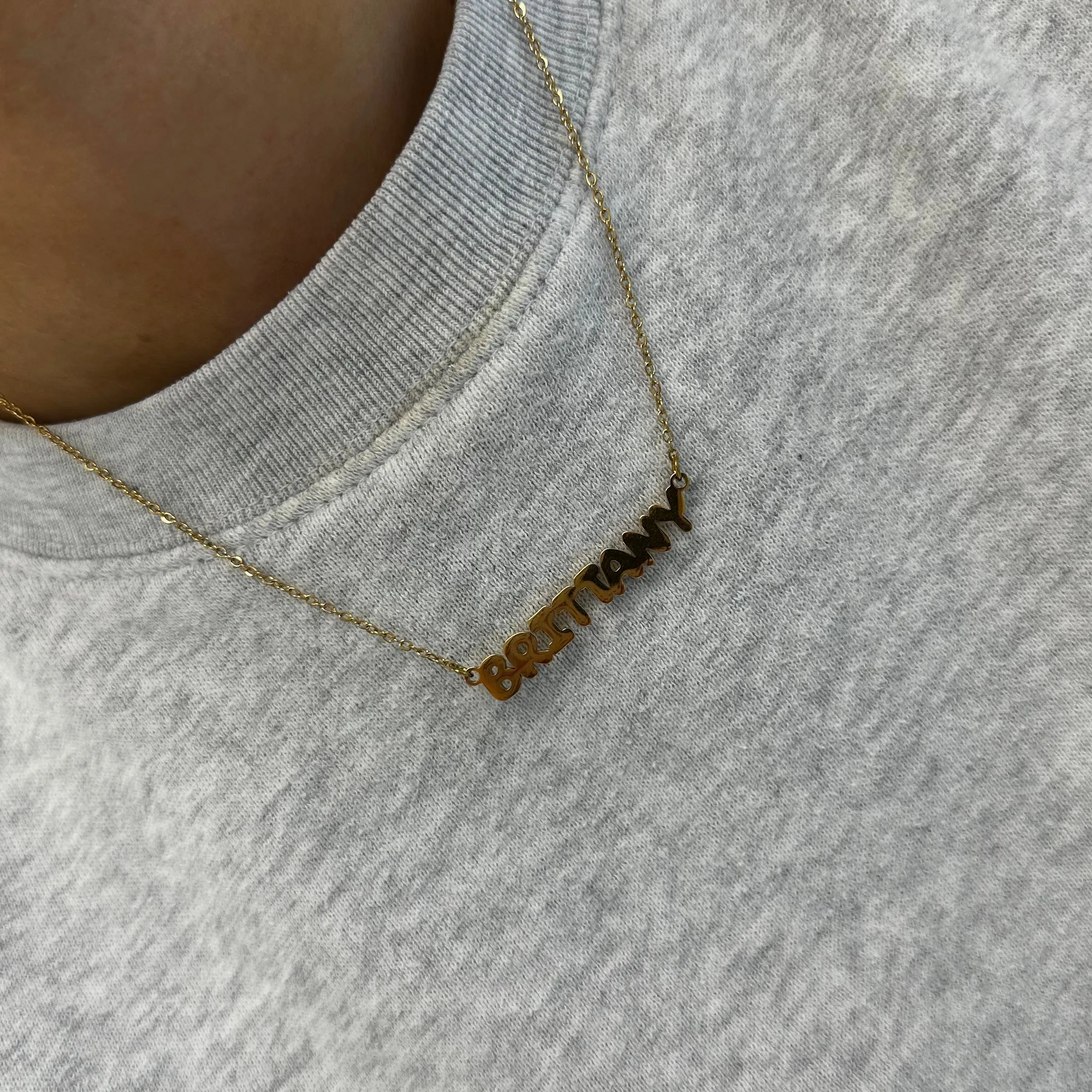 Custom/Personalized Bubble Nameplate Necklace sold by Evry Jewels product image thumbnail 5