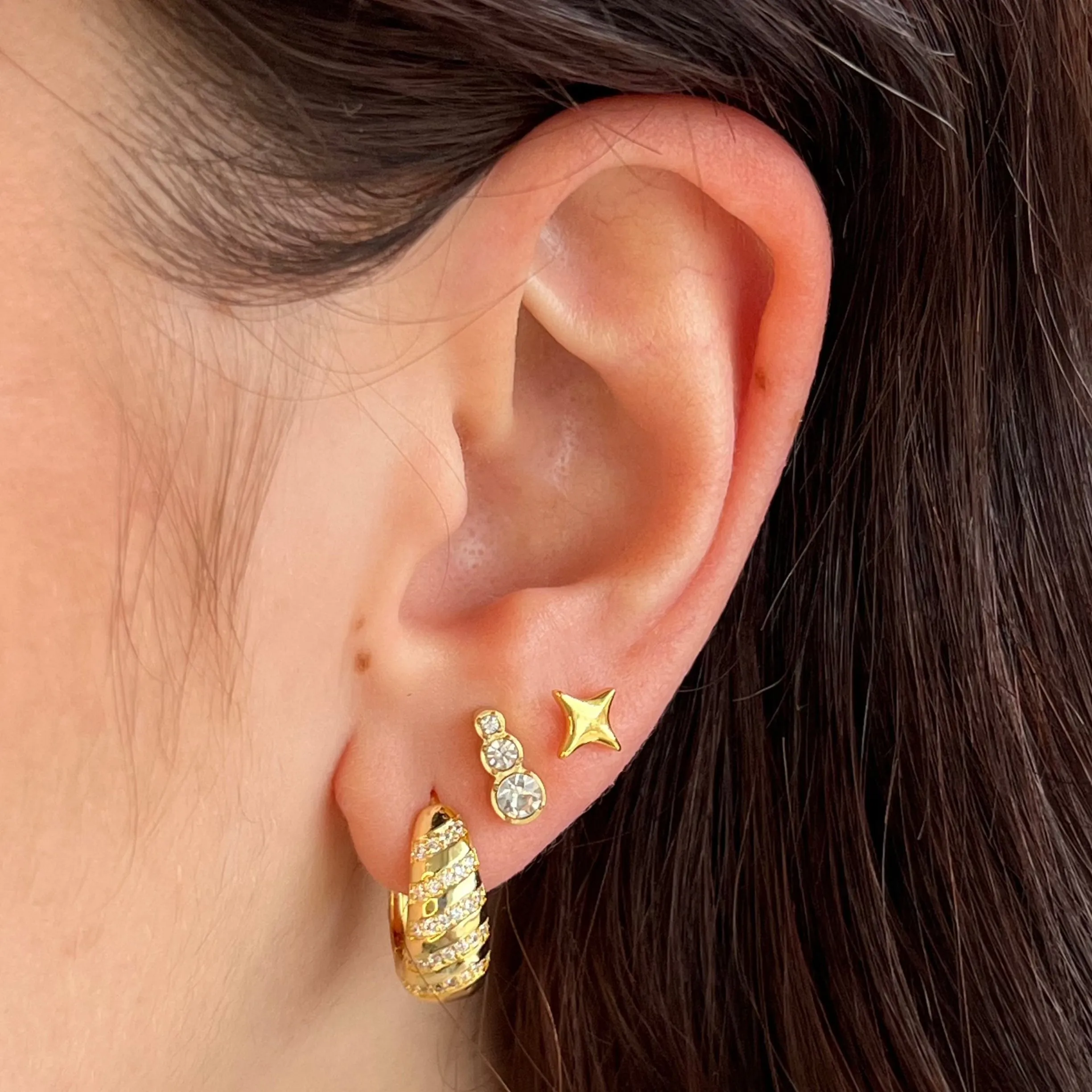 Trifecta Earrings sold by Evry Jewels product image thumbnail 2