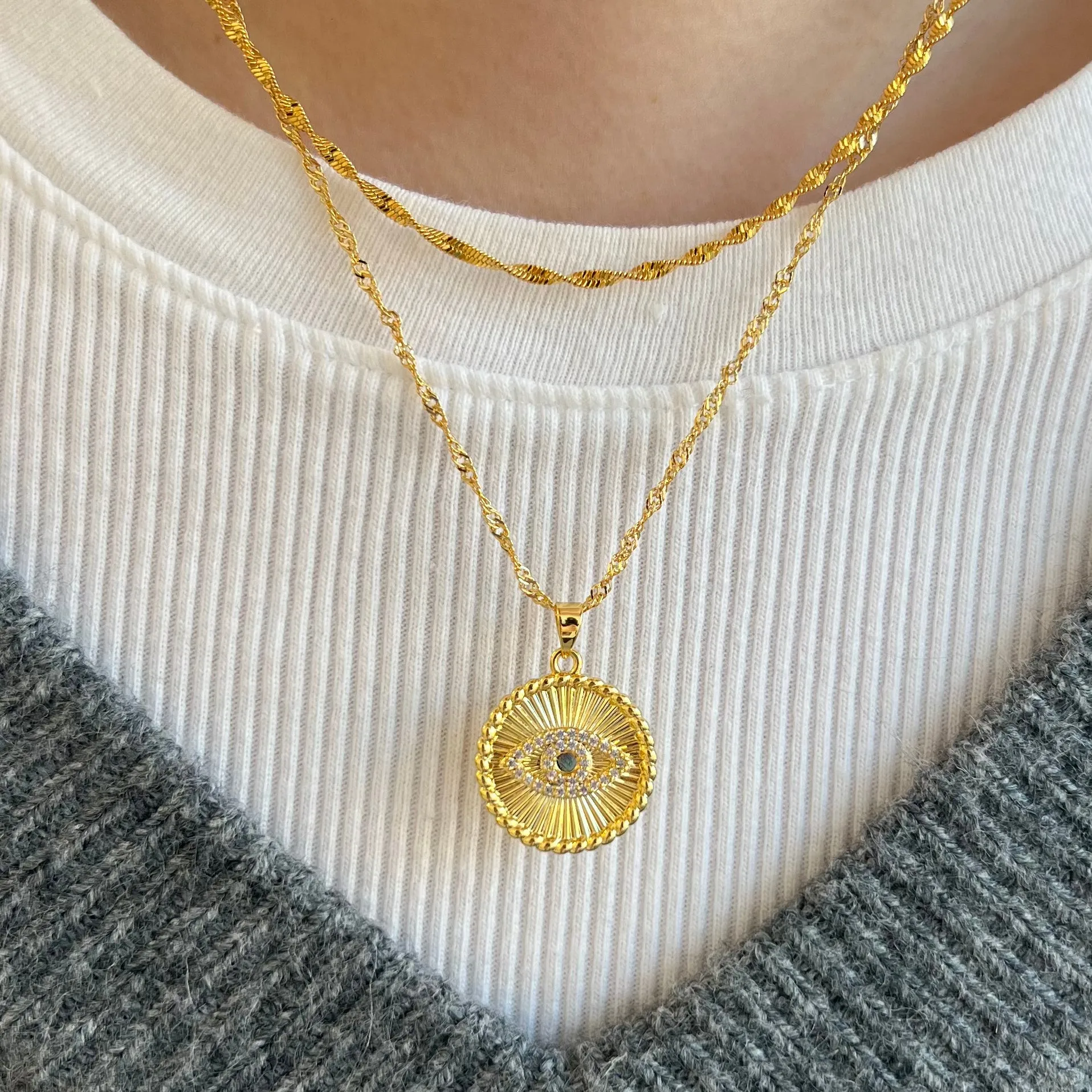 Watching Over You Necklace sold by Evry Jewels product image thumbnail 2