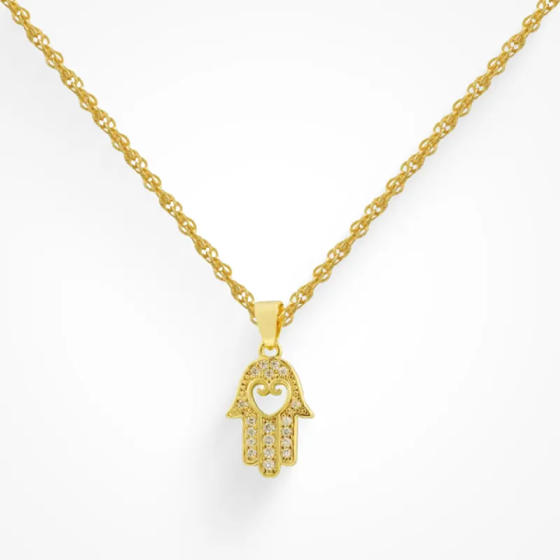 Hand of Protection Necklace sold by Evry Jewels