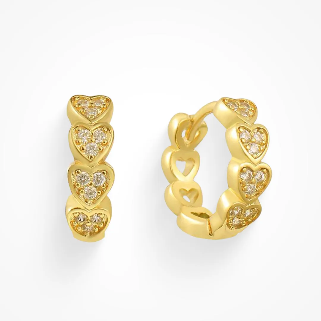 Hearts All Around Earrings sold by Evry Jewels