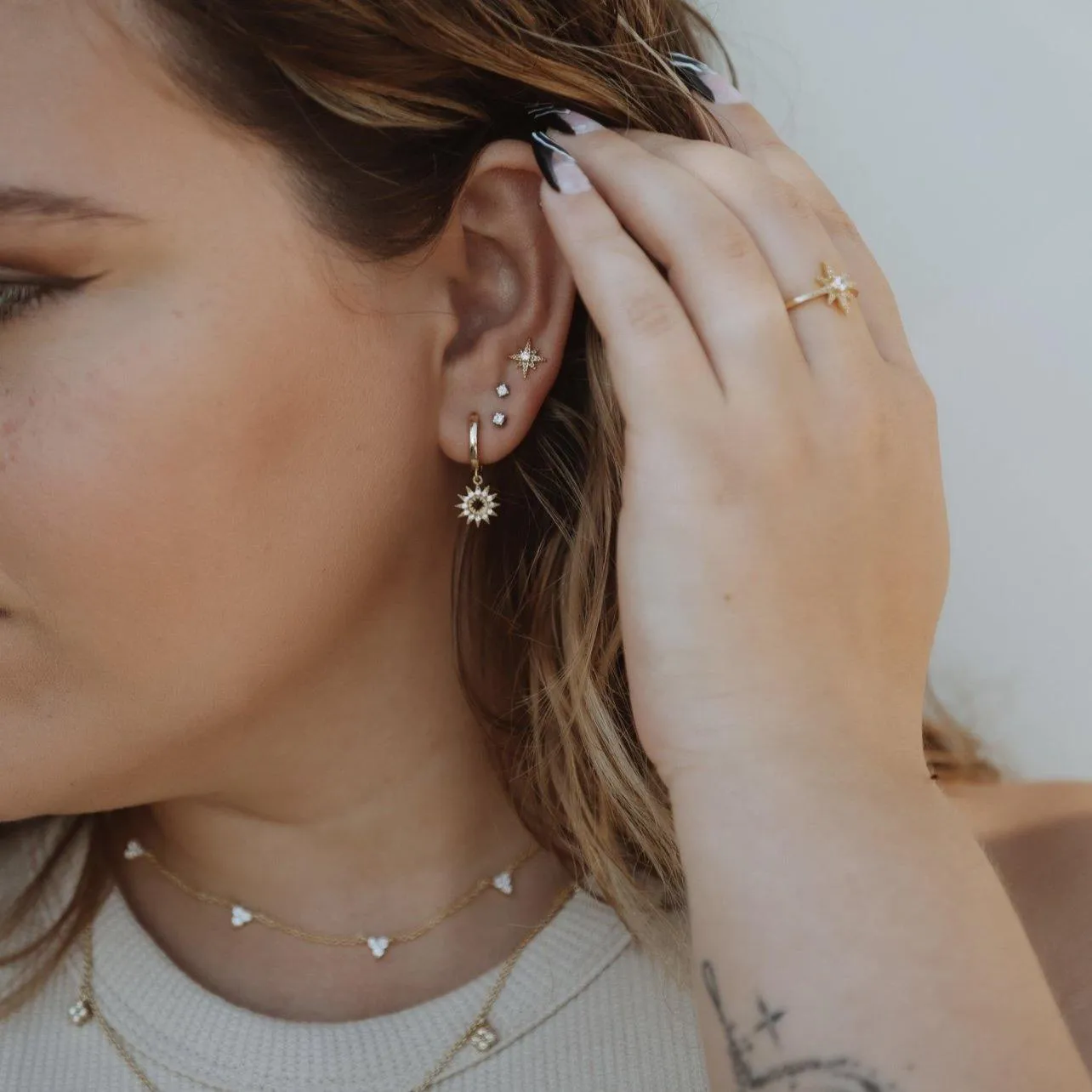 Cosmic Star Earrings sold by Evry Jewels product image thumbnail 3