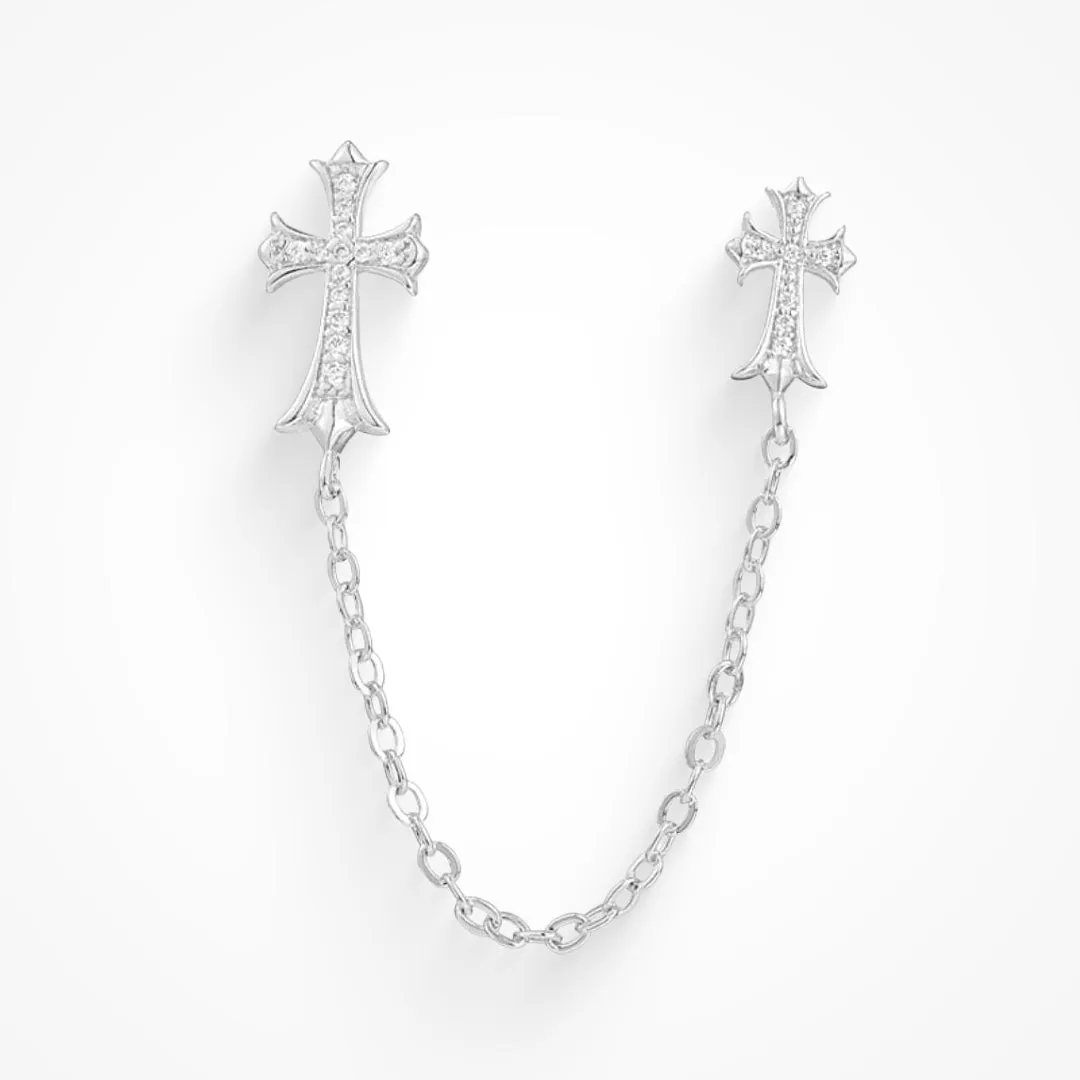 Double Cross Me Earrings sold by Evry Jewels product image thumbnail 3