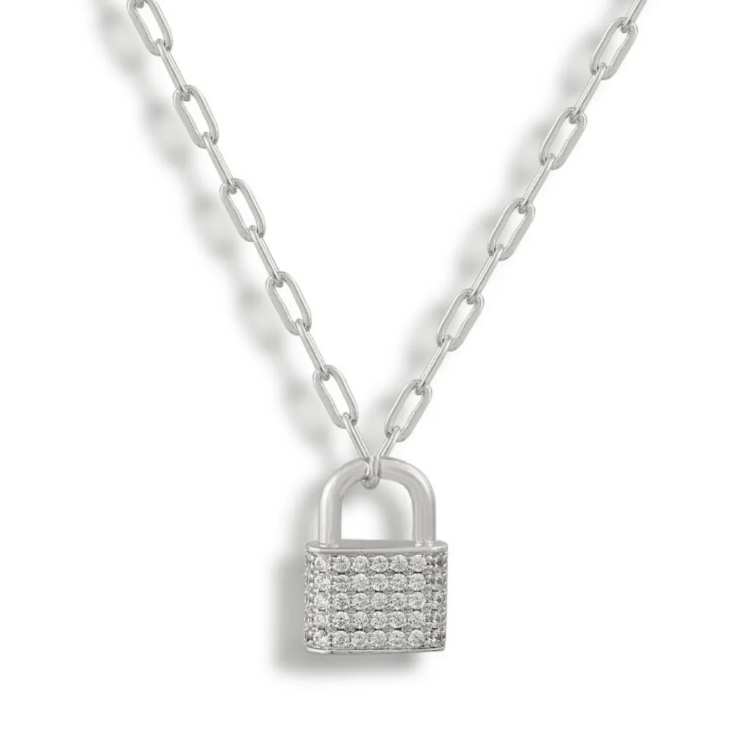 Lock Me Up Necklace sold by Evry Jewels product image thumbnail 4