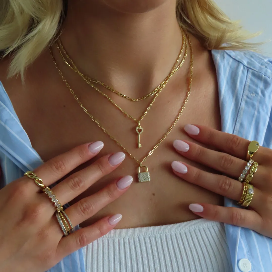 Lock Me Up Necklace sold by Evry Jewels product image thumbnail 2